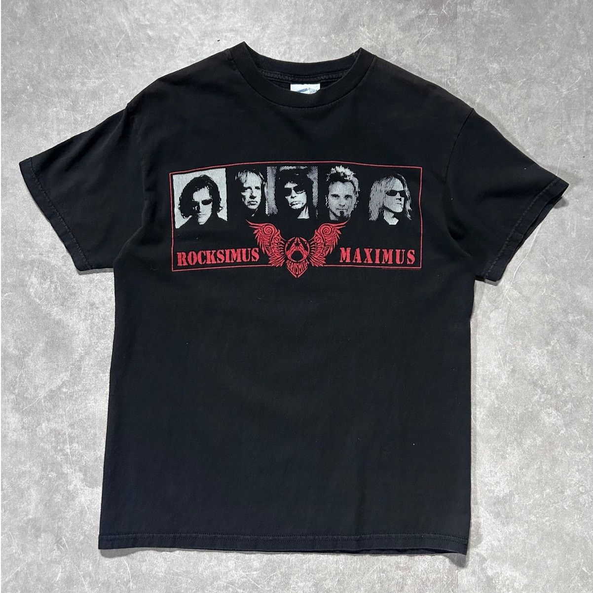 Other 2000s Vintage Aerosmith Rocksimus Maximus Black Band Shirt M Size US M / EU 48-50 / 2 - 1 Thumbnail