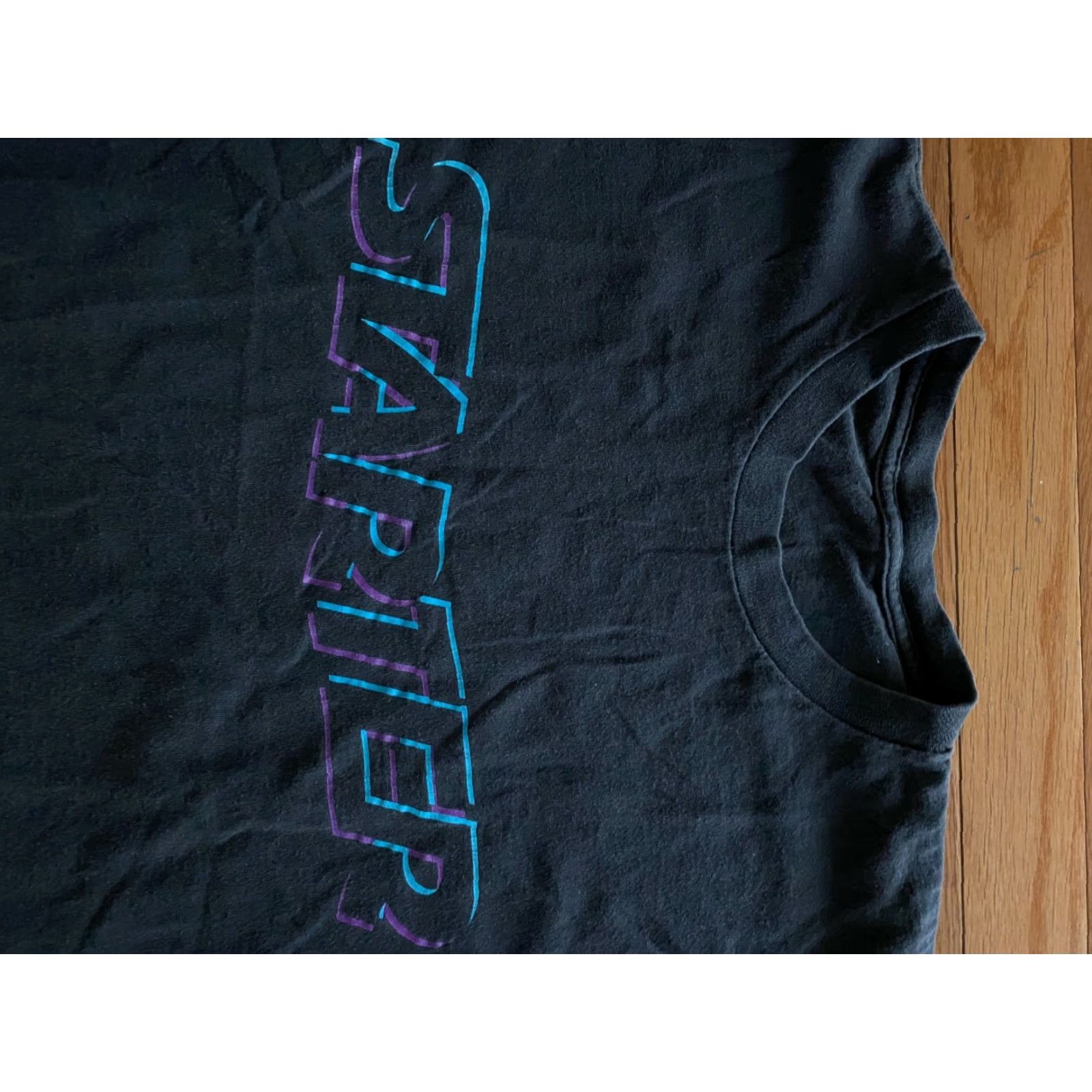 Starter VTG 90s Starter Neon All Over Print Spellout T-Shirt Sz M USA Made Single Stitch Shirt Mens Size US M / EU 48-50 / 2 - 3 Thumbnail