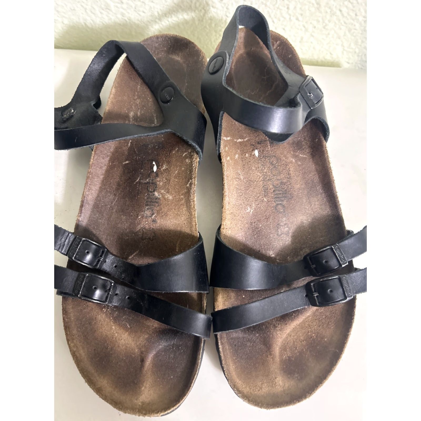 Birkenstock Birkenstock Papillio Birko Flor LANA Sandal Women 42 11-11.5 Black Ankle Strap Strappy Leather Upper Metal Theme Size US 11.5 / IT 41.5 - 6 Thumbnail