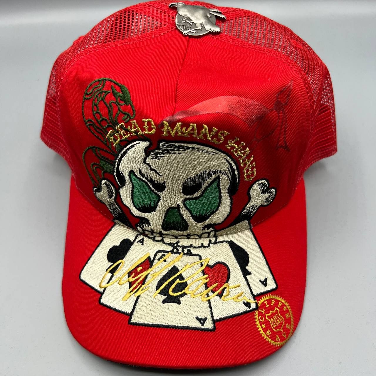 Ed Hardy Vintage Cliff Raven Hat Japanese tattoo Snap back Trucker ...