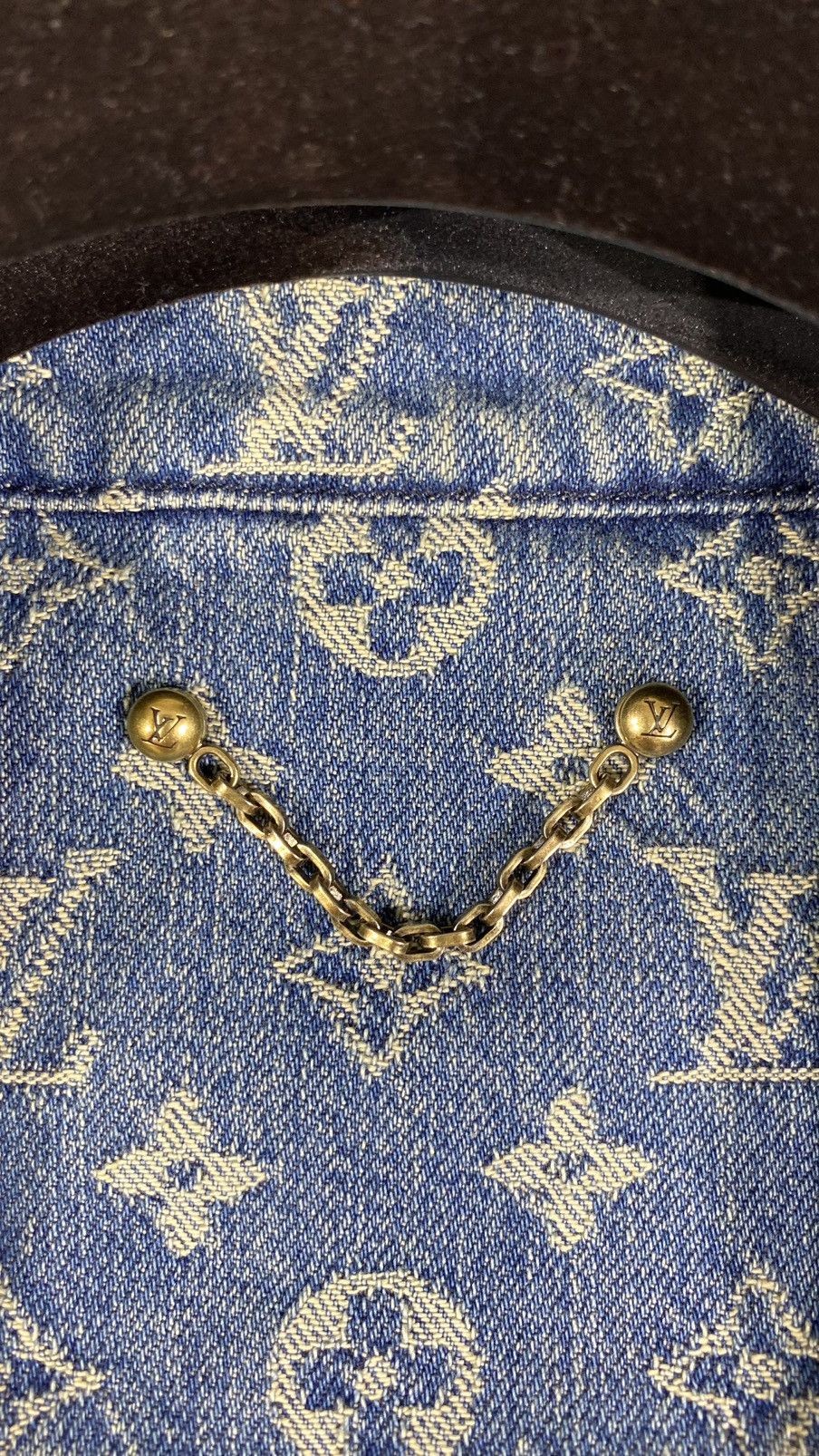 Louis Vuitton × Supreme Louis Vuitton X Supreme 54 Denim Jacket Blue Monogram Size US L / EU 52-54 / 3 - 18 Thumbnail