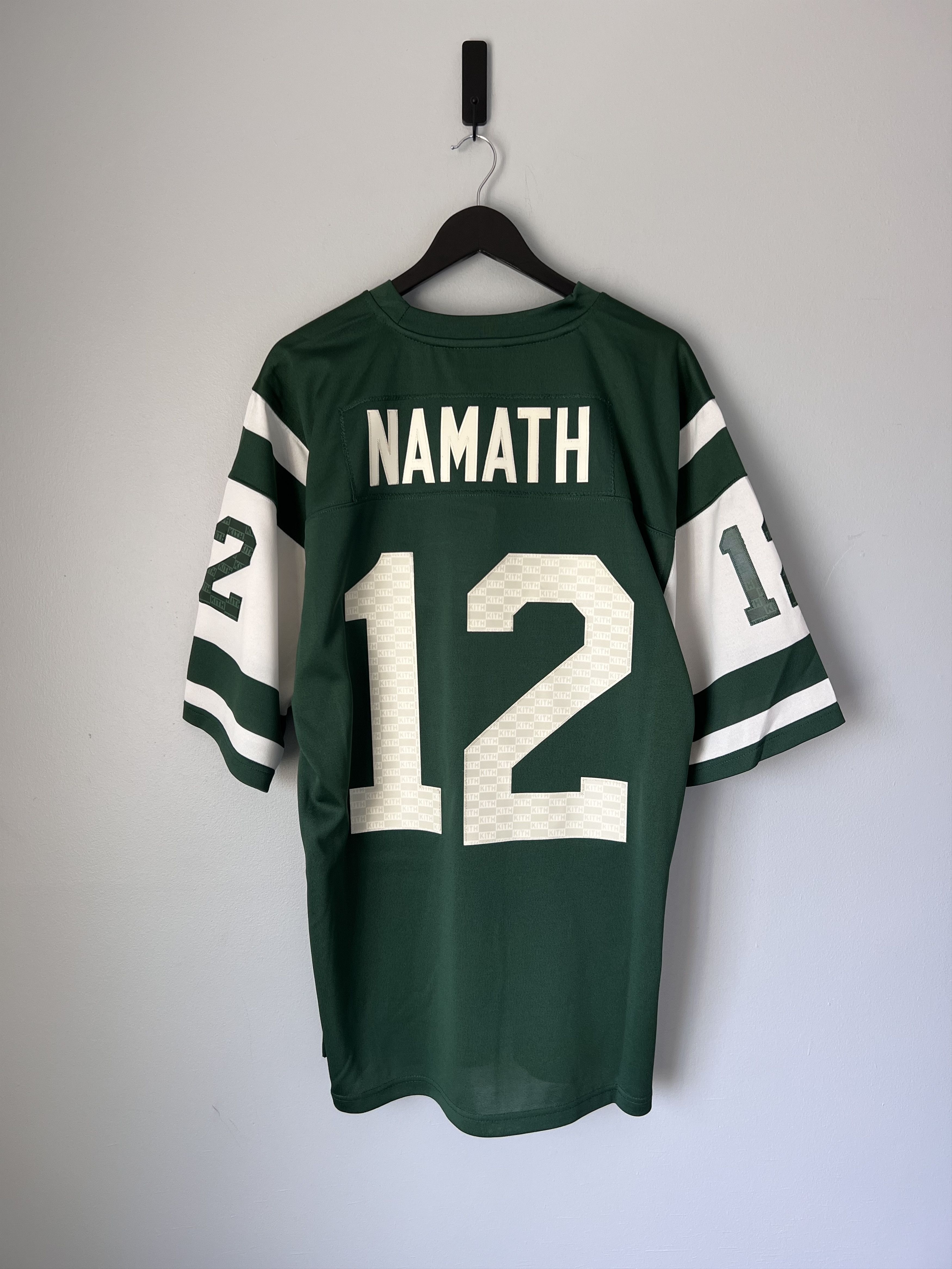 Kith × Mitchell & Ness Kith Mitchell & Ness NFL Joe Namath New York Jets Jersey Size US XL / EU 56 / 4 - 5 Thumbnail