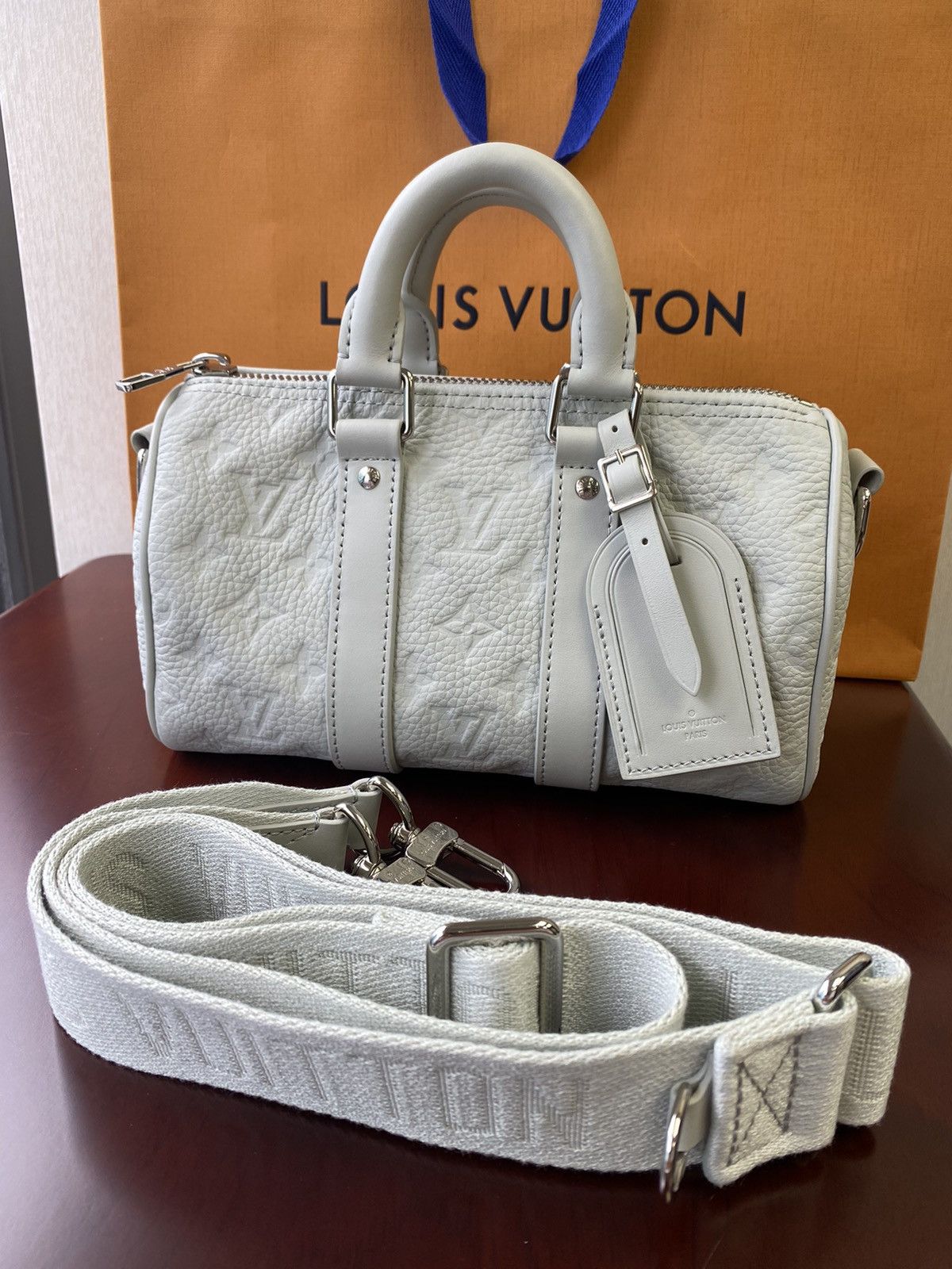 Louis Vuitton Louis Vuitton mineral grey Monogram leather keepall 25 Size ONE SIZE - 2 Thumbnail