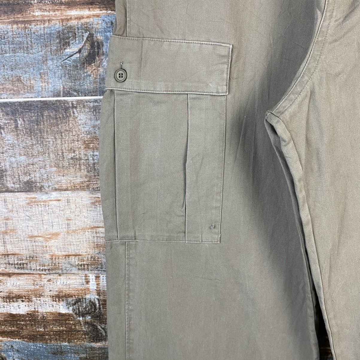 Japanese Brand DL Yokohama Staff Green Cargo Pants #C893 Size US 30 / EU 46 - 6 Thumbnail