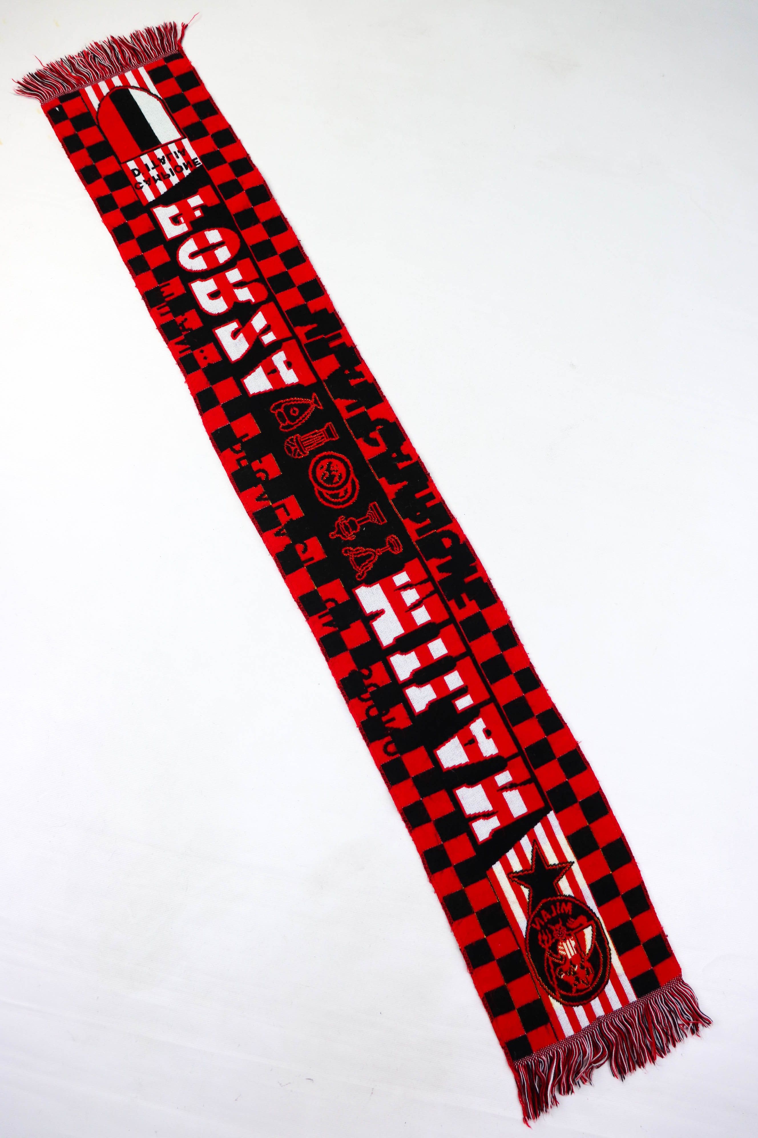 Vintage Vintage Forza Milan Campione Soccer Football Scarf Size ONE SIZE - 8 Thumbnail