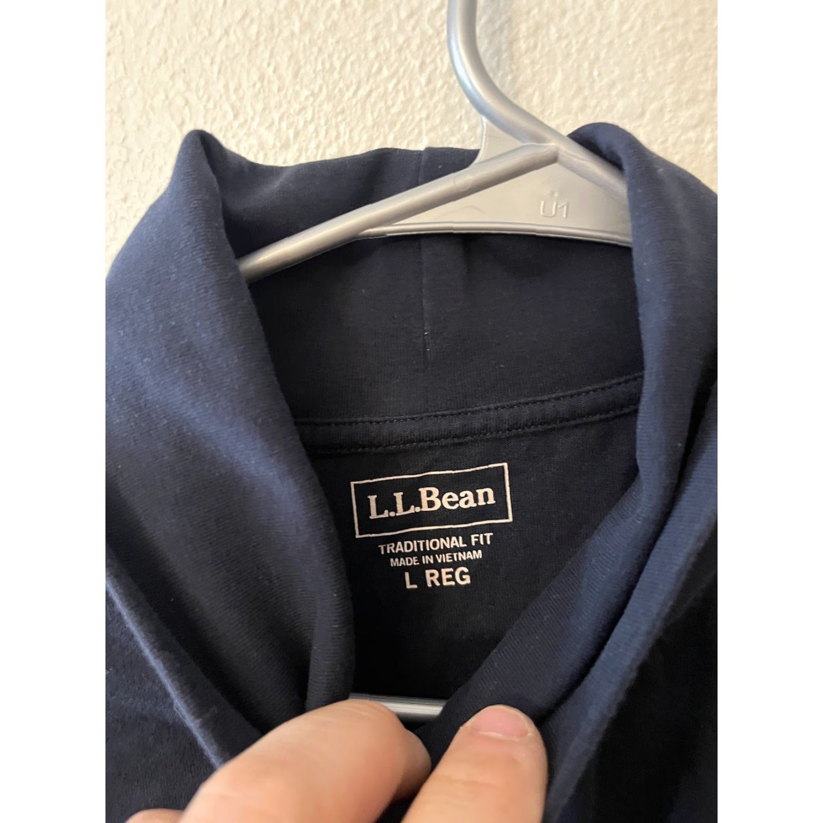 Vintage L.L.Bean Shirt Men Large Navy Blue Turtleneck Long Sleeve Traditional Fit 508115 Size US L / EU 52-54 / 3 - 3 Thumbnail