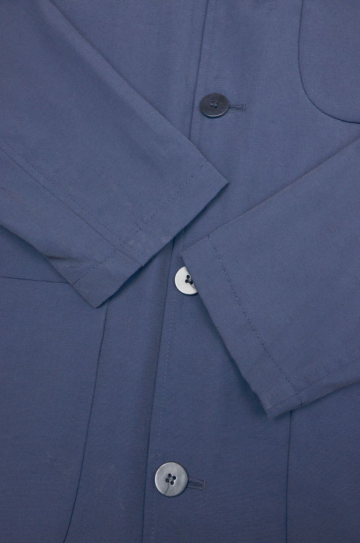 Canali Canali Navy Blue Cotton-Blend Chore Jacket size 50 Size US M / EU 48-50 / 2 - 3 Thumbnail