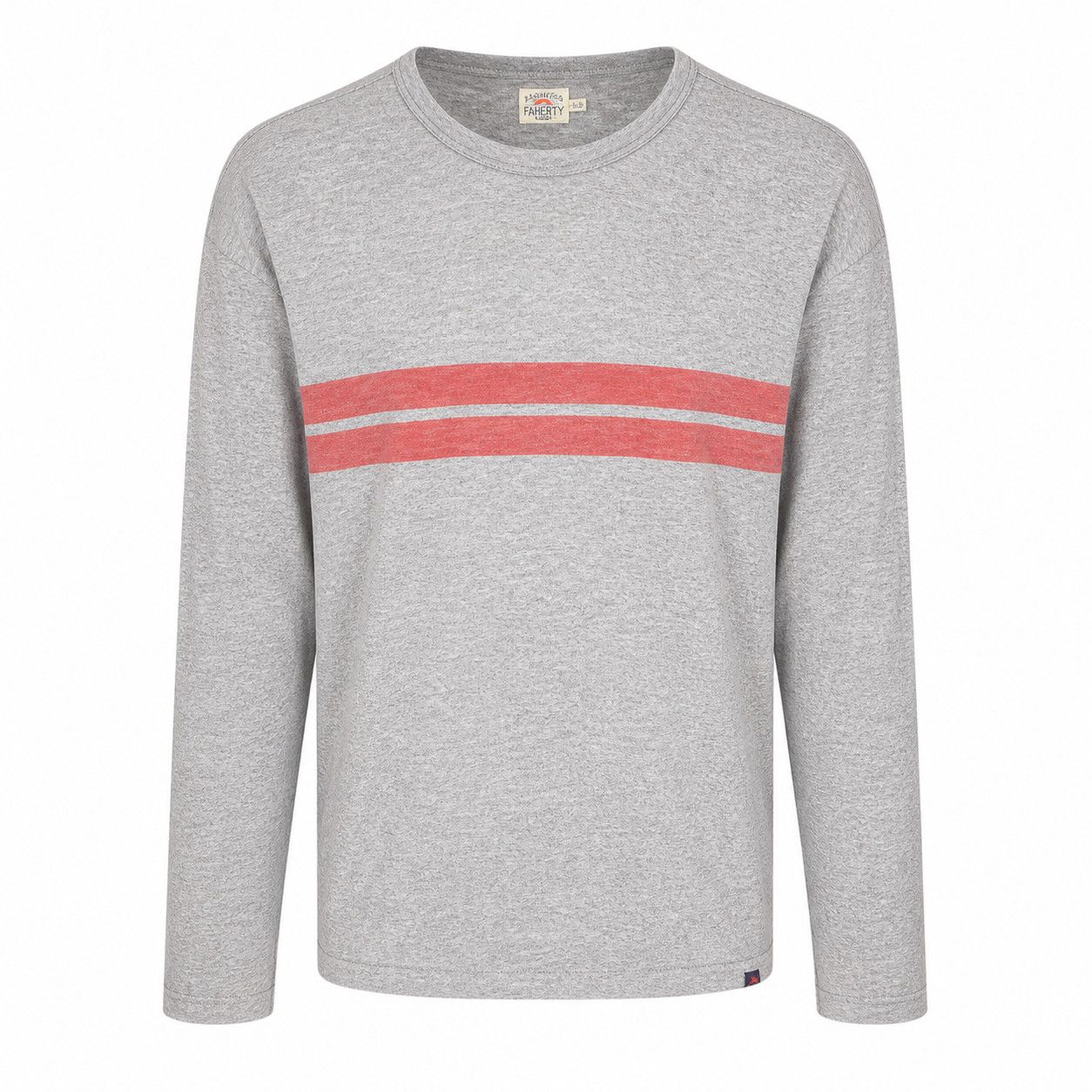 Faherty Faherty Sweater Mens Gray Cotton Blend Crewneck Size XL Size US XL / EU 56 / 4 - 7 Thumbnail