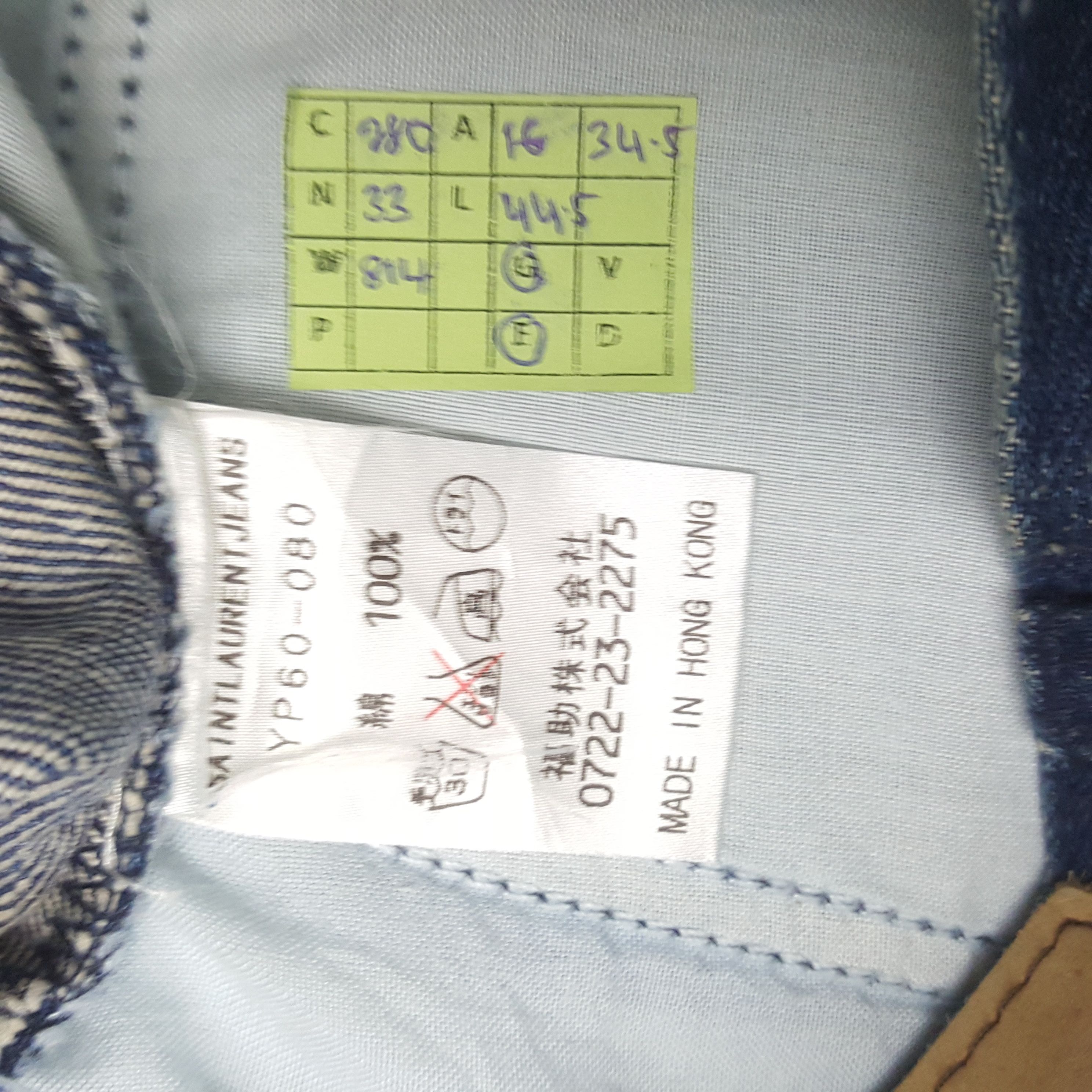 Designer Vintage Saint Laurent Italian Brand Denim Jeans C280N33 Size US 32 / EU 48 - 8 Thumbnail