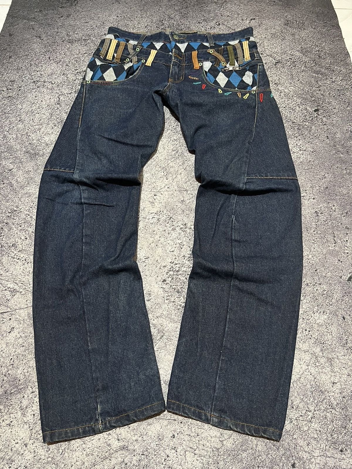 Number (N)ine 2000s Brth Breath Japanese Baggy Double Waist Jeans y2k Lgb Size US 33 - 1 Thumbnail