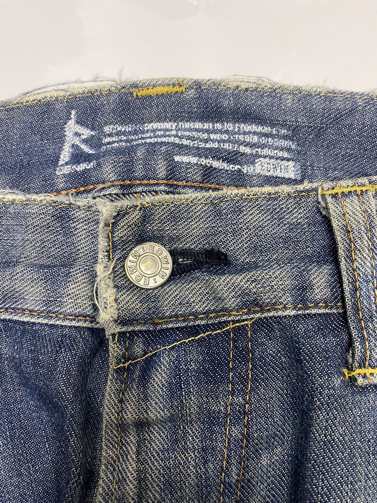 Beauty Beast × Hysteric Glamour 🔥BAGGY DISTRESSED DENIM EDWIN 504R BAGGY JEANS Size US 38 / EU 54 - 8 Thumbnail