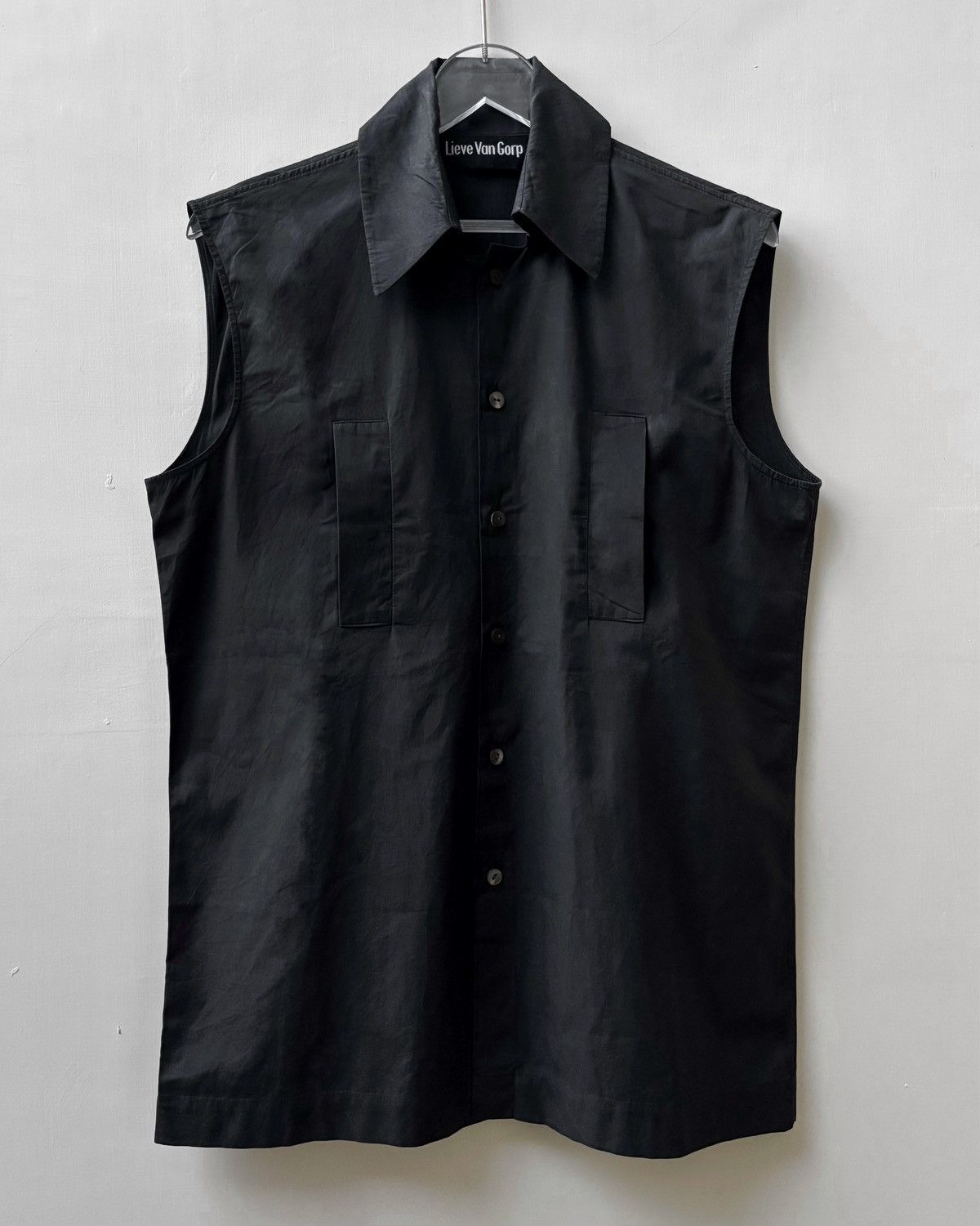Ss1997 Kangaroo Pocket Sleeveless Shirt