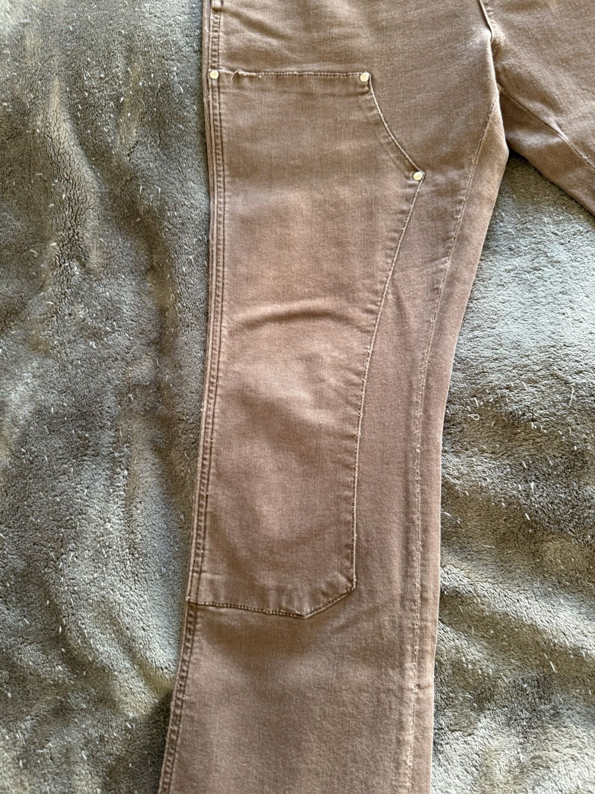 Other Flanuer Homme Carpenter Flared Jeans in Dark Brown Denim Size US 34 / EU 50 - 2 Thumbnail