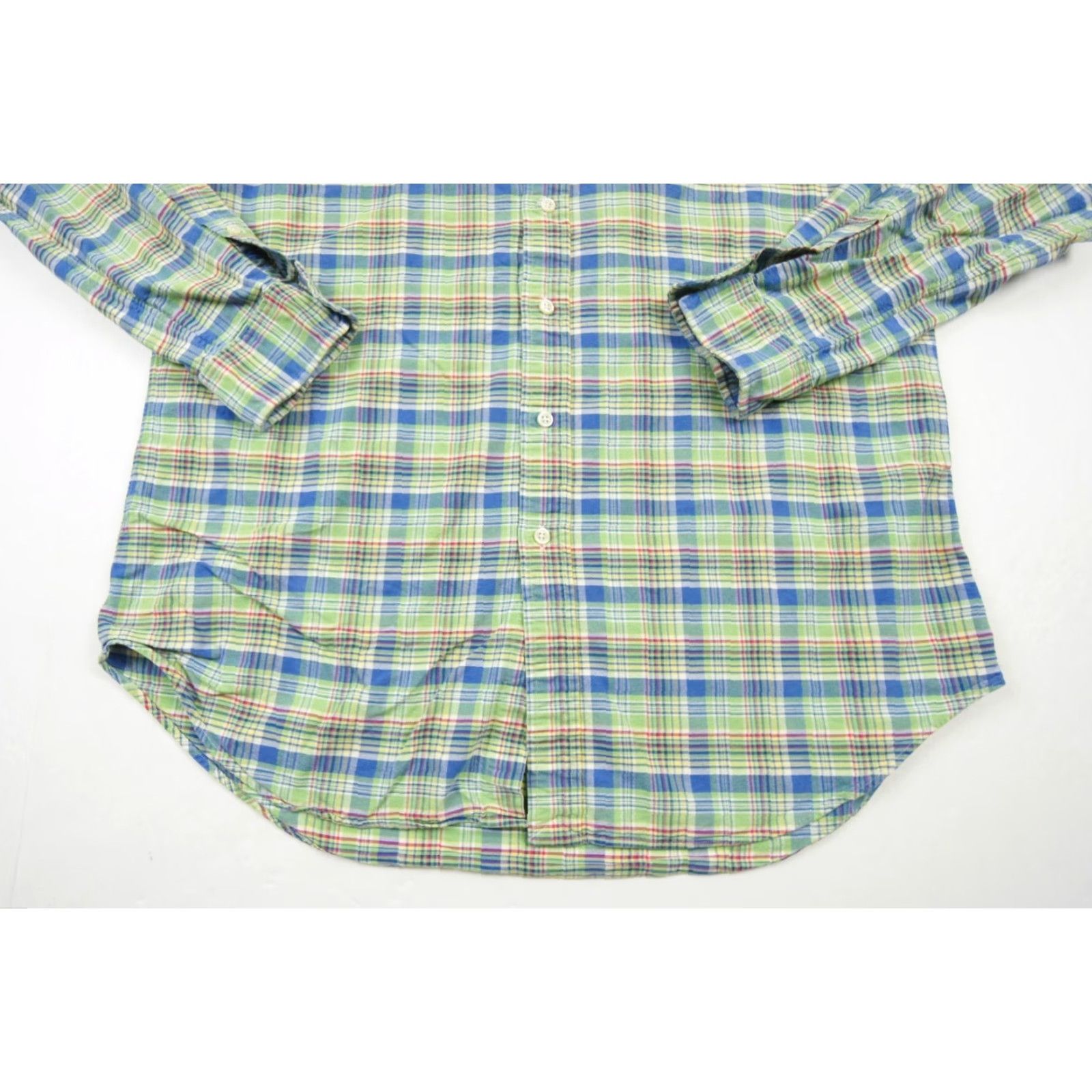 Ralph Lauren VINTAGE Ralph Lauren Button Down Shirt Mens Large Green Check Classic Fit Size US L / EU 52-54 / 3 - 4 Thumbnail
