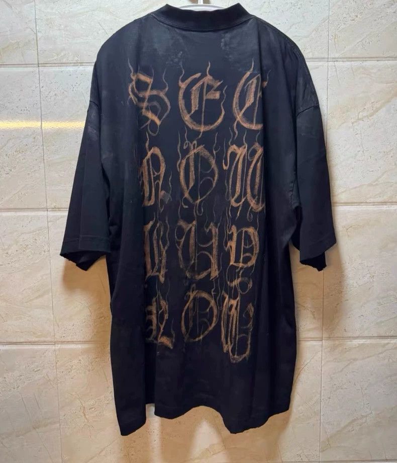 Balenciaga Balenciaga Sanskrit mud-dyed round collar and loose short Size US S / EU 44-46 / 1 - 7 Thumbnail