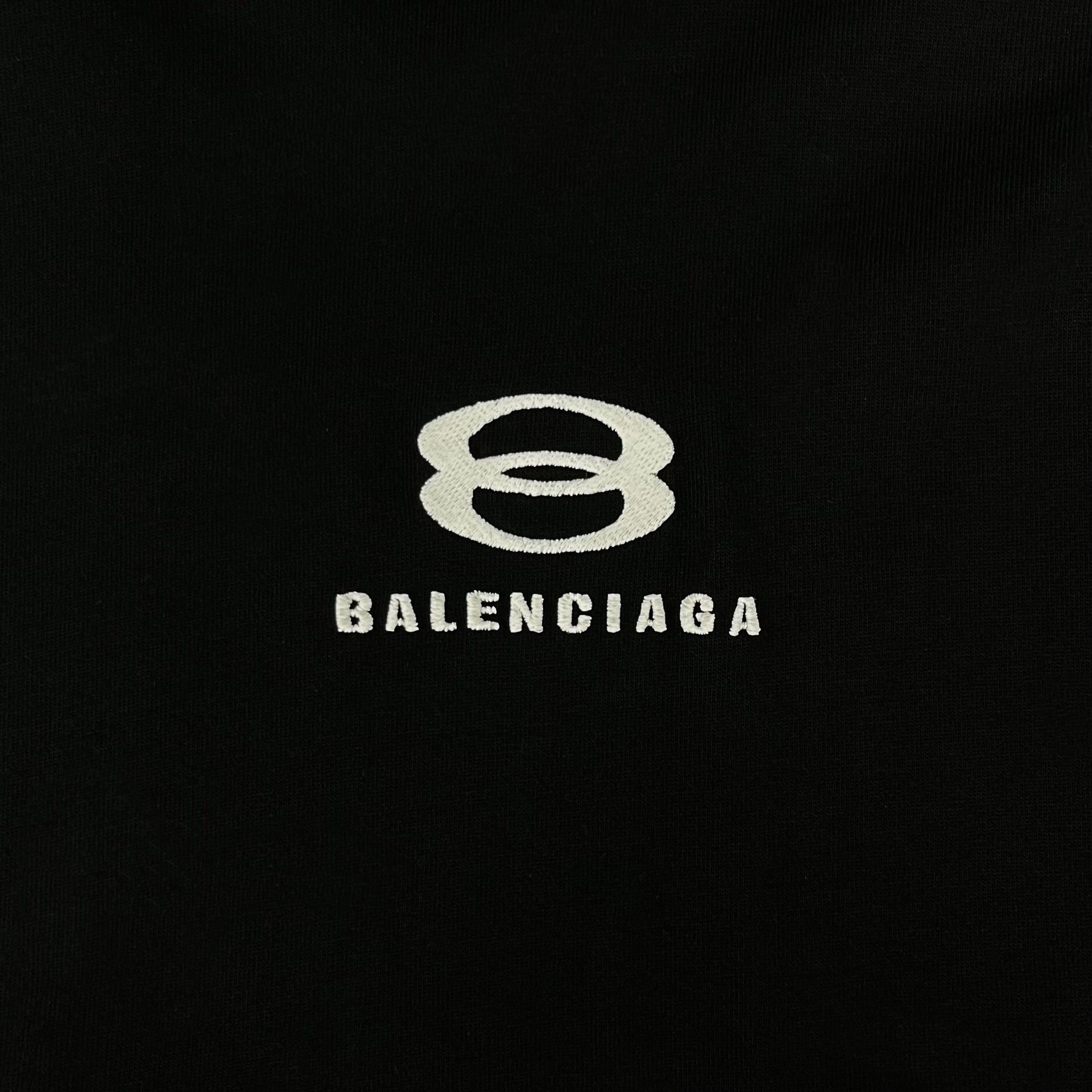 Balenciaga Balenciaga Black Embroidered Double Globe Hoodie Size US M / EU 48-50 / 2 - 4 Thumbnail