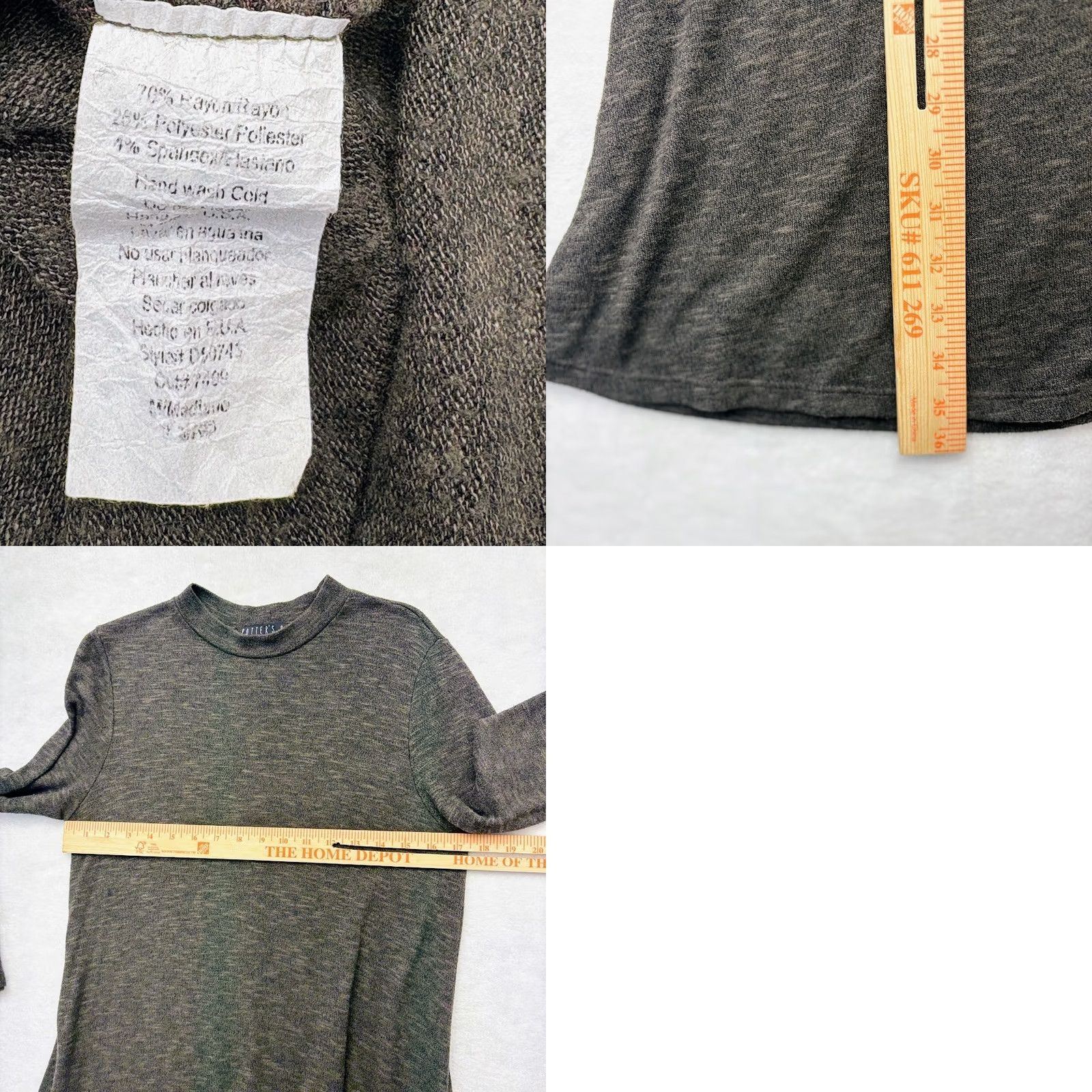 Anthropologie Potter’s Pot Potters Pot Marled Green Long Sleeve Swing Sweater Dress Size M Size M / US 6-8 / IT 42-44 - 8 Thumbnail