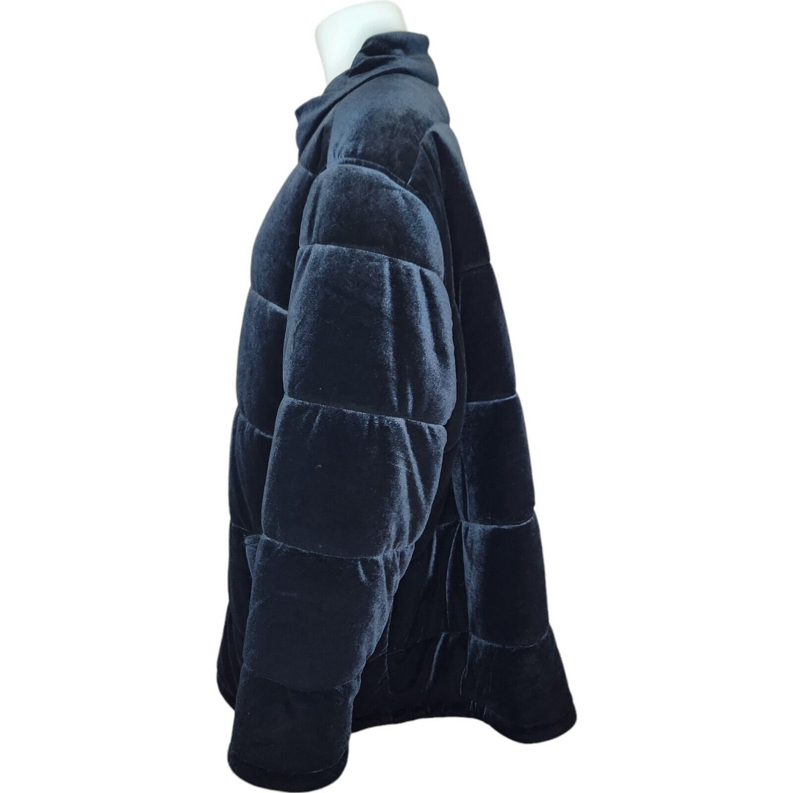 Isaac Mizrahi Isaac Mizrahi Live! Velvet Puffer Jacket Black 2X Size XXL / US 16-18 / IT 52-54 - 5 Thumbnail