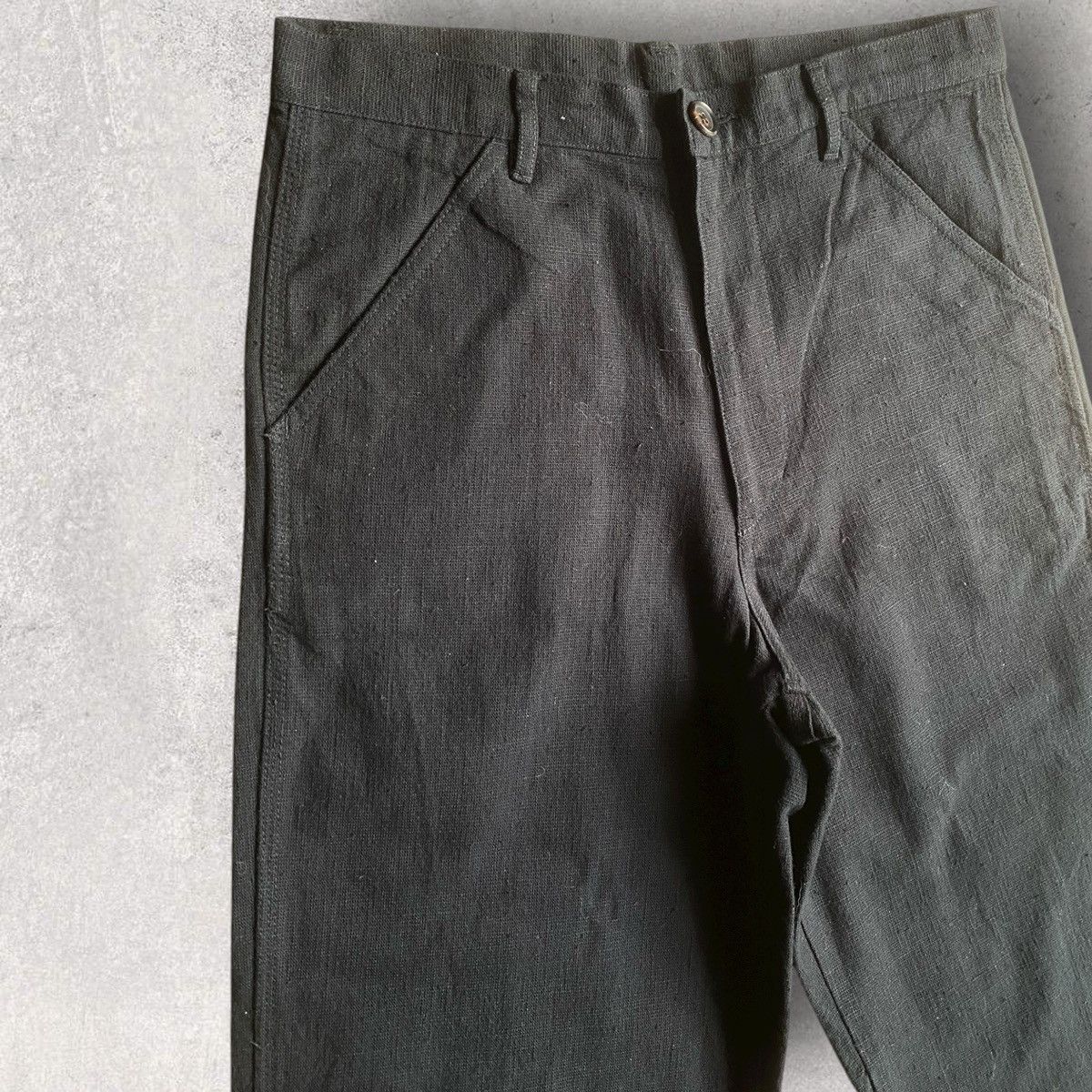 Comme des Garcons Homme Plus Vintage 1997 Woven Cotton Wide Leg Pants Size US 32 / EU 48 - 1 Thumbnail