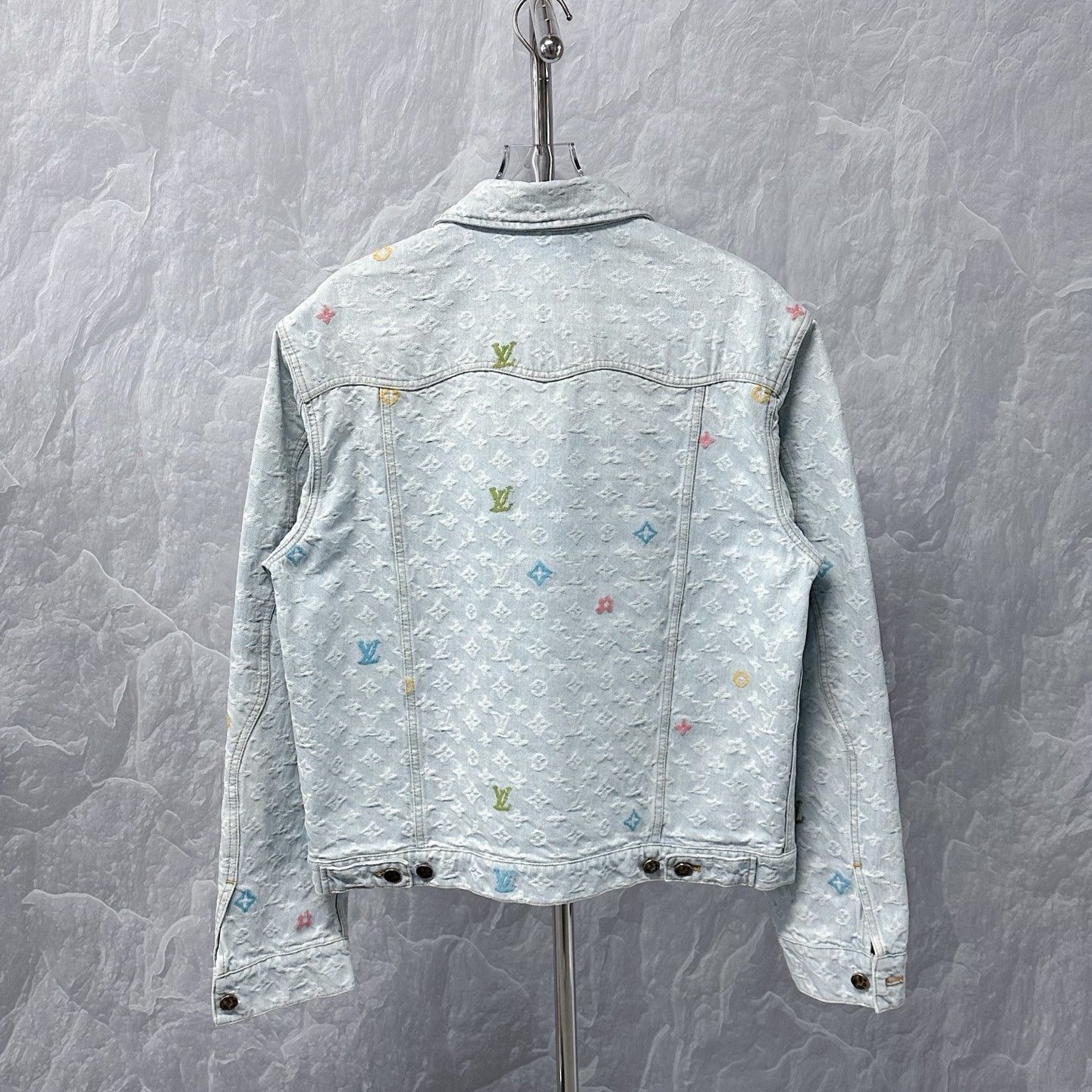 Louis Vuitton Louis Vuitton FW24 Tyler Collab Embroidered Denim Jacket Size US L / EU 52-54 / 3 - 4 Thumbnail