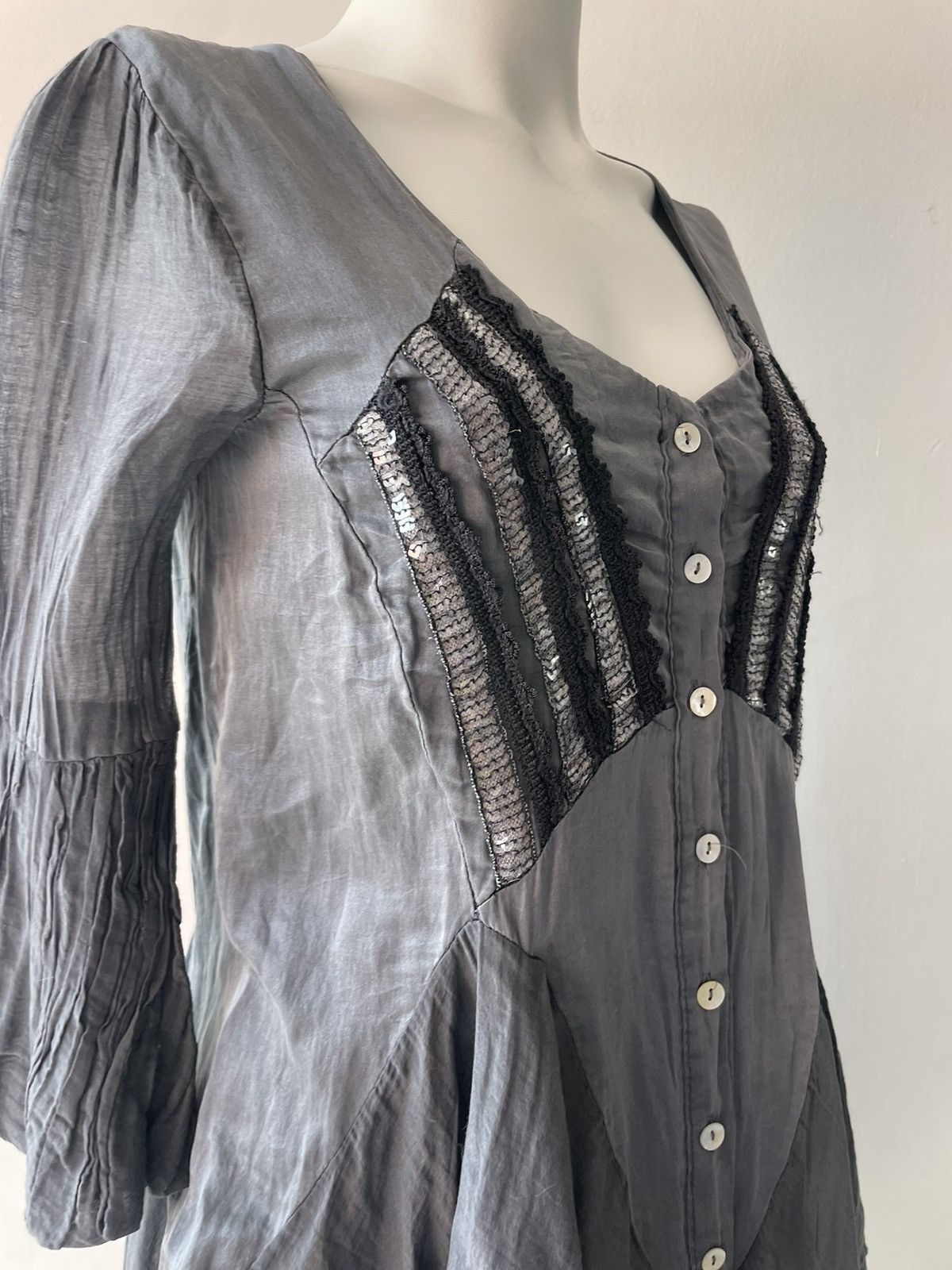 Vintage Italian silk dress Size S / US 4 / IT 40 - 10 Thumbnail