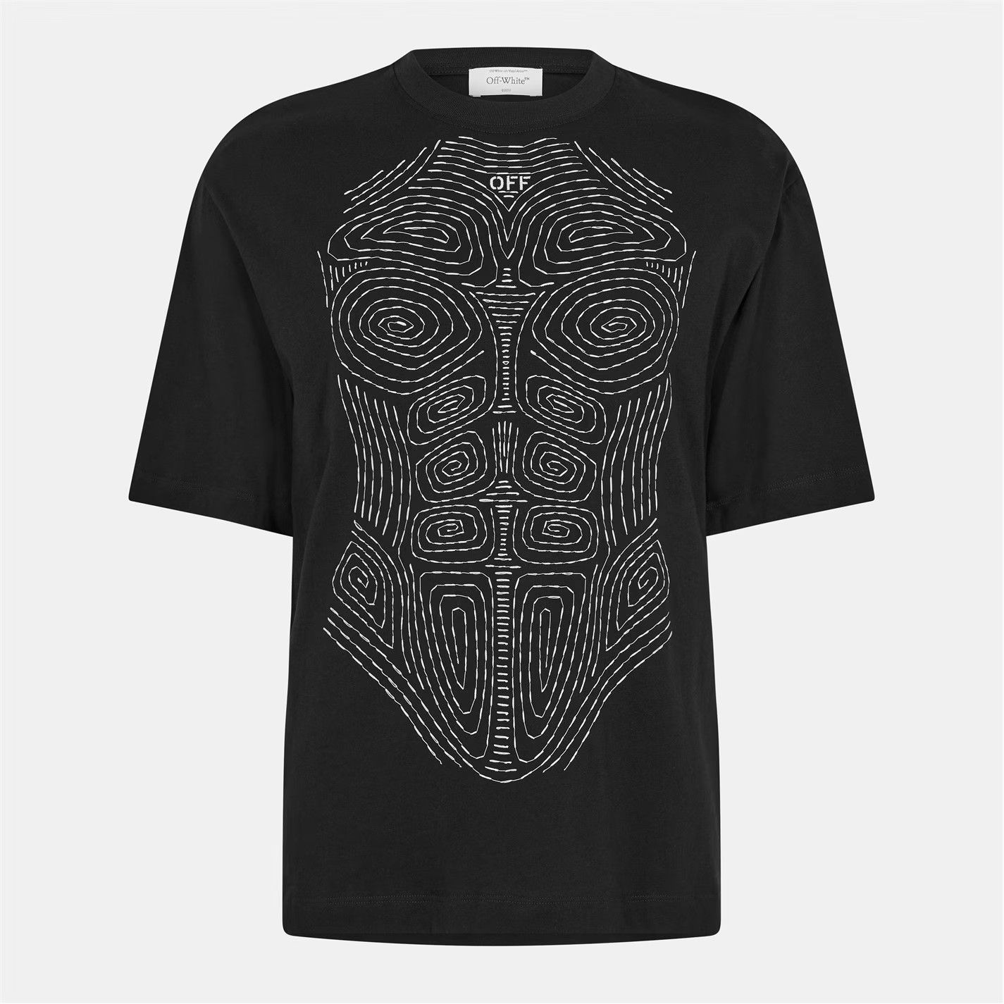 Off-White o1g2r1mq0226 Stitch Short Sleeve Contrast T-Shirt Black Size US XS / EU 42 / 0 - 1 Thumbnail