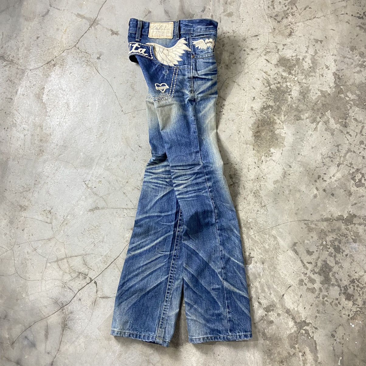 image of Avant Garde x Hysteric Glamour Lolita Jean Denim Low Rise in Blue, Women's (Size 24)