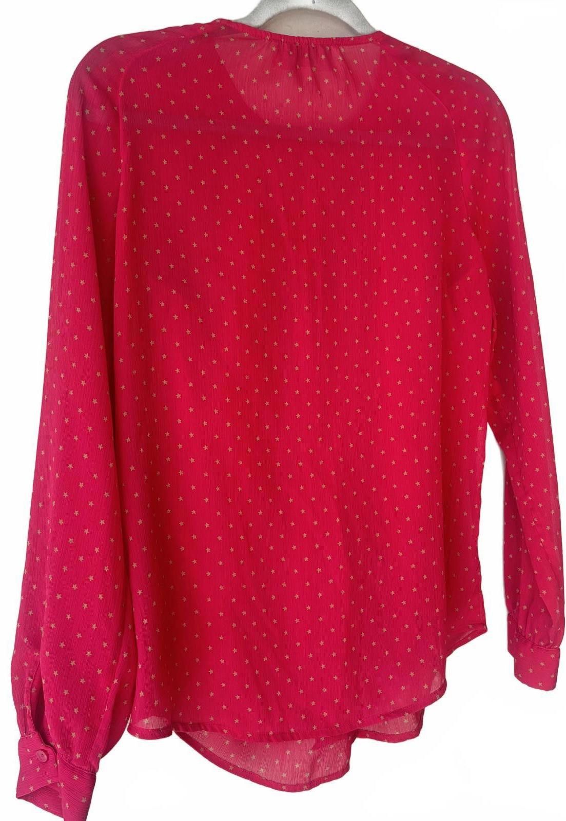 Other Ann Taylor LOFT Pink Ruffle Front Blouse Size S / US 4 / IT 40 - 7 Thumbnail