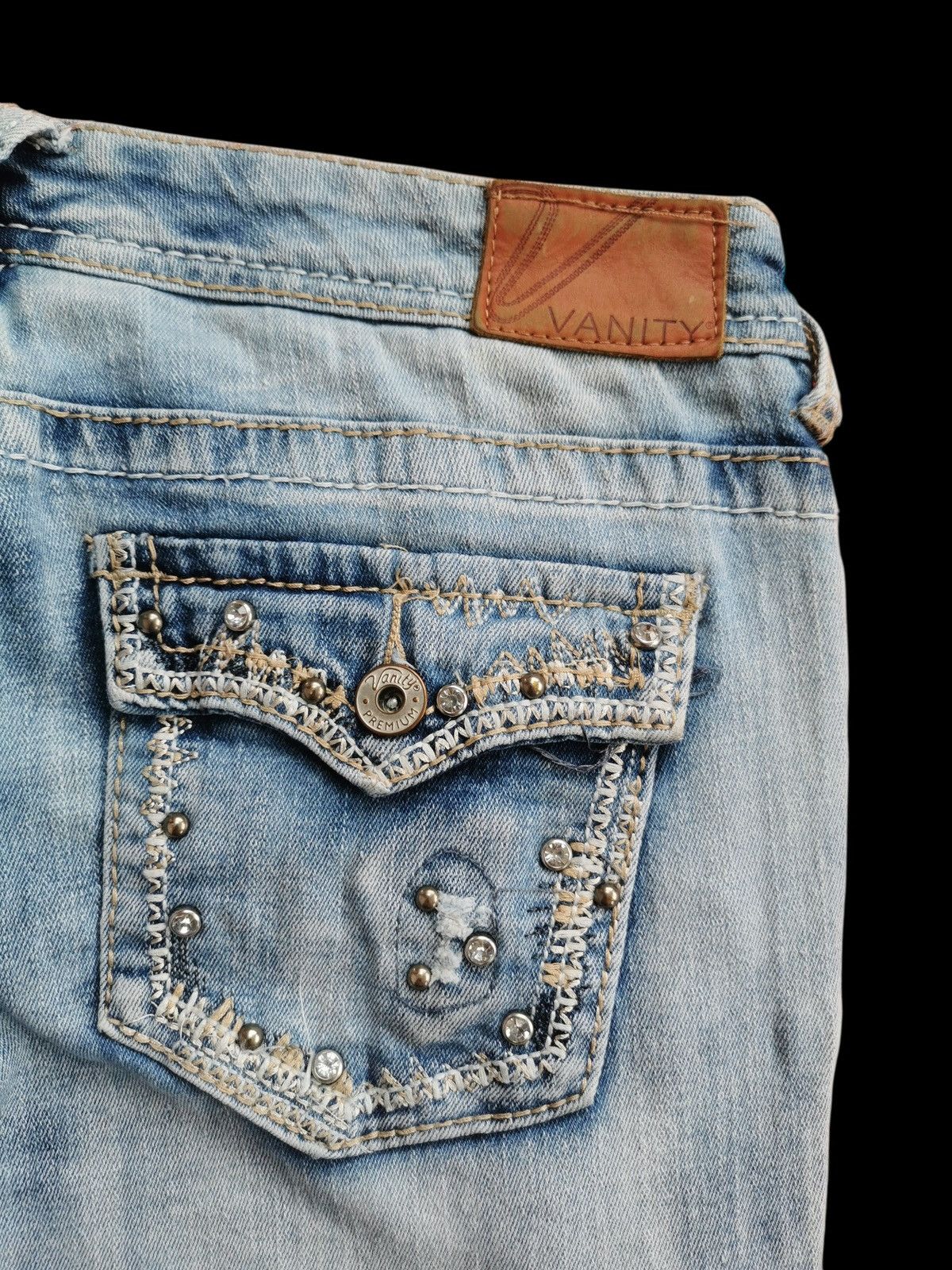 20471120 Vantty Bootcuts Studd Jeans Size 30" / US 8 / IT 44 - 7 Thumbnail