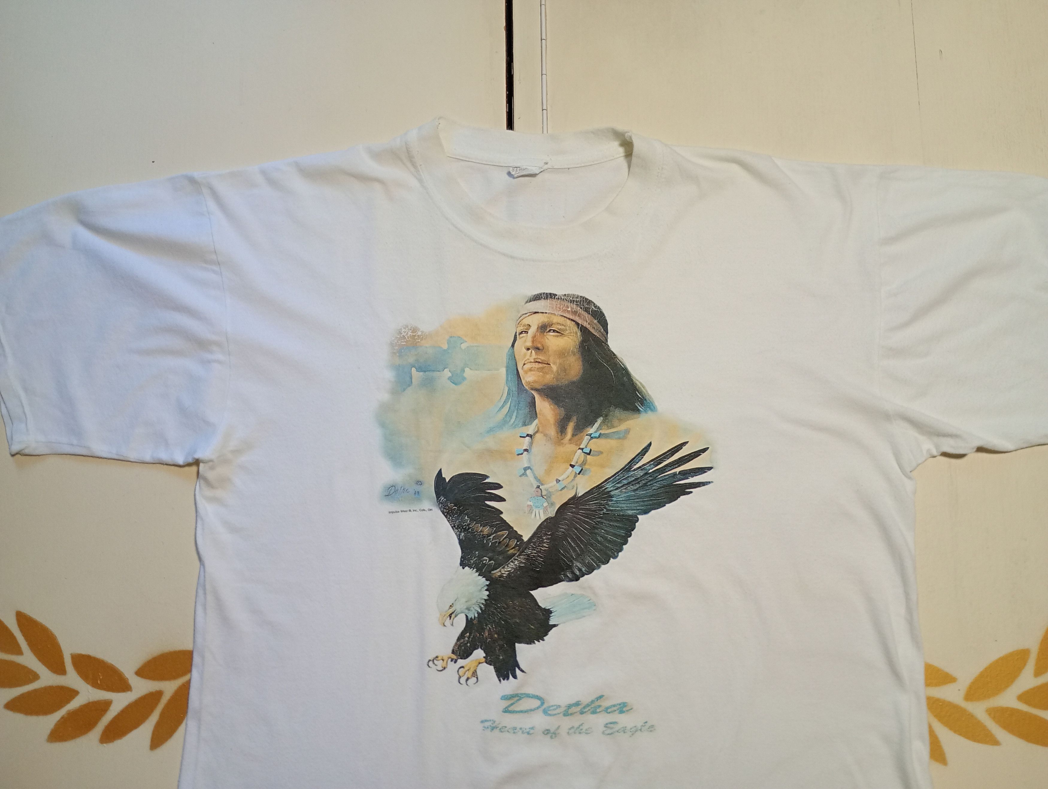 Vintage Jt's Detha Heart Of The Eagle 1989 T-Shirt Size US L / EU 52-54 / 3 - 5 Thumbnail