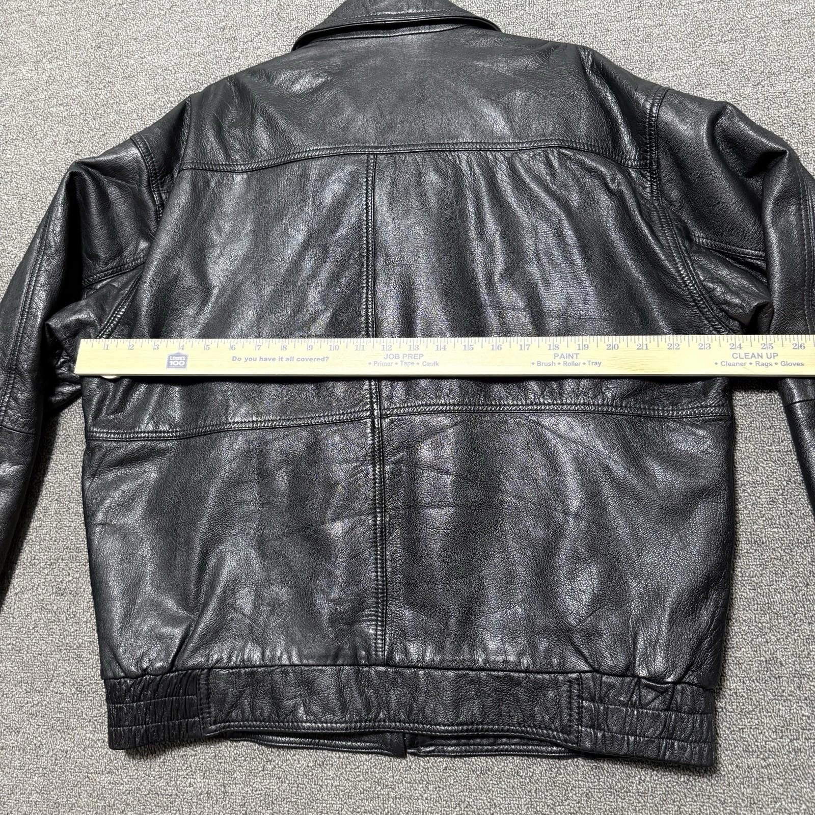 Other VTG 80s 90s Watershed Lamb Skin Leather Bomber Jacket Mens L Size US L / EU 52-54 / 3 - 6 Thumbnail