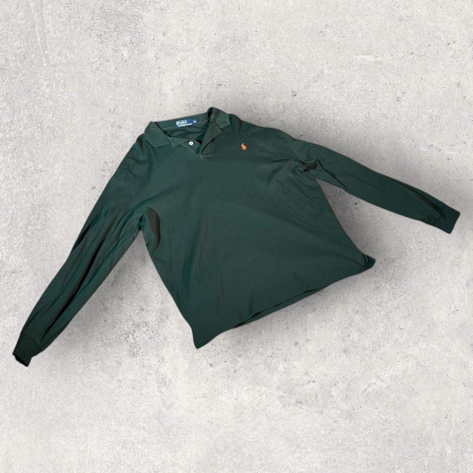 Polo Ralph Lauren Green Polo Ralph Lauren long sleeve polo shirt Size US XL / EU 56 / 4 - 3 Thumbnail