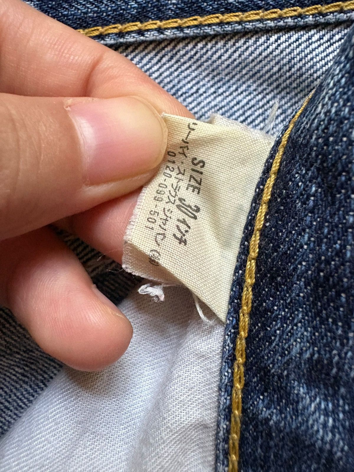 Levi's Vintage 90s Levis 703 Faded Ripped Loose Baggy Jeans Size US 30 / EU 46 - 10 Thumbnail
