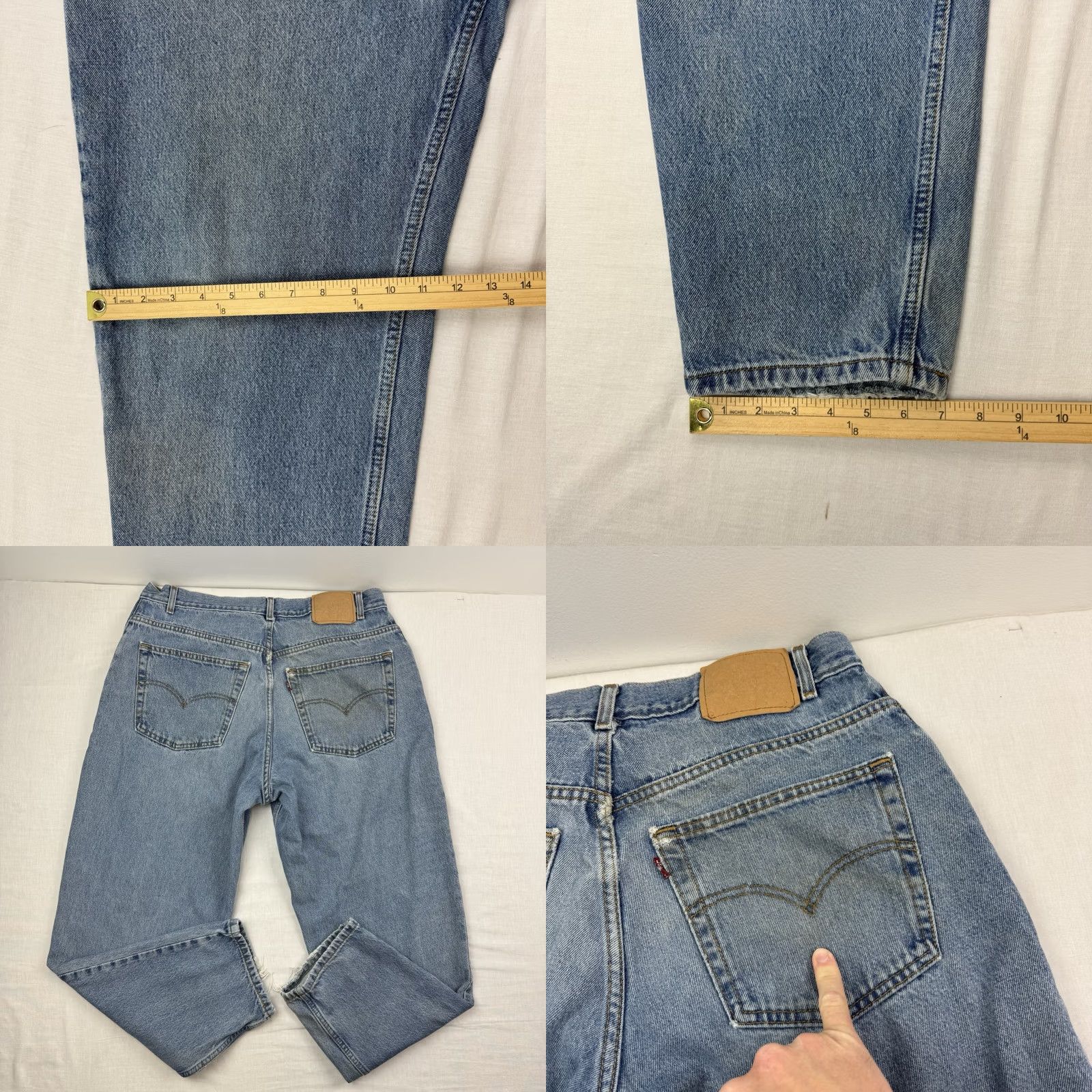 Levi's Vintage Levi'S 560 Jeans Adult Men Blue 38x30 Fit Relaxed Tapered Worn Stains 90s Y2K Size US 38 / EU 54 - 9 Thumbnail