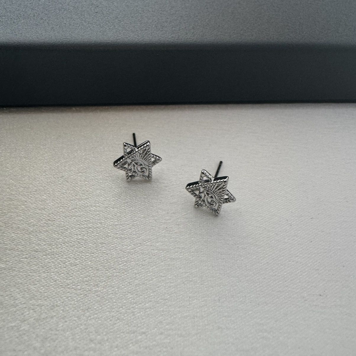 Other 9mm Eye of God Stud Earrings for Men Women Size ONE SIZE - 2 Thumbnail