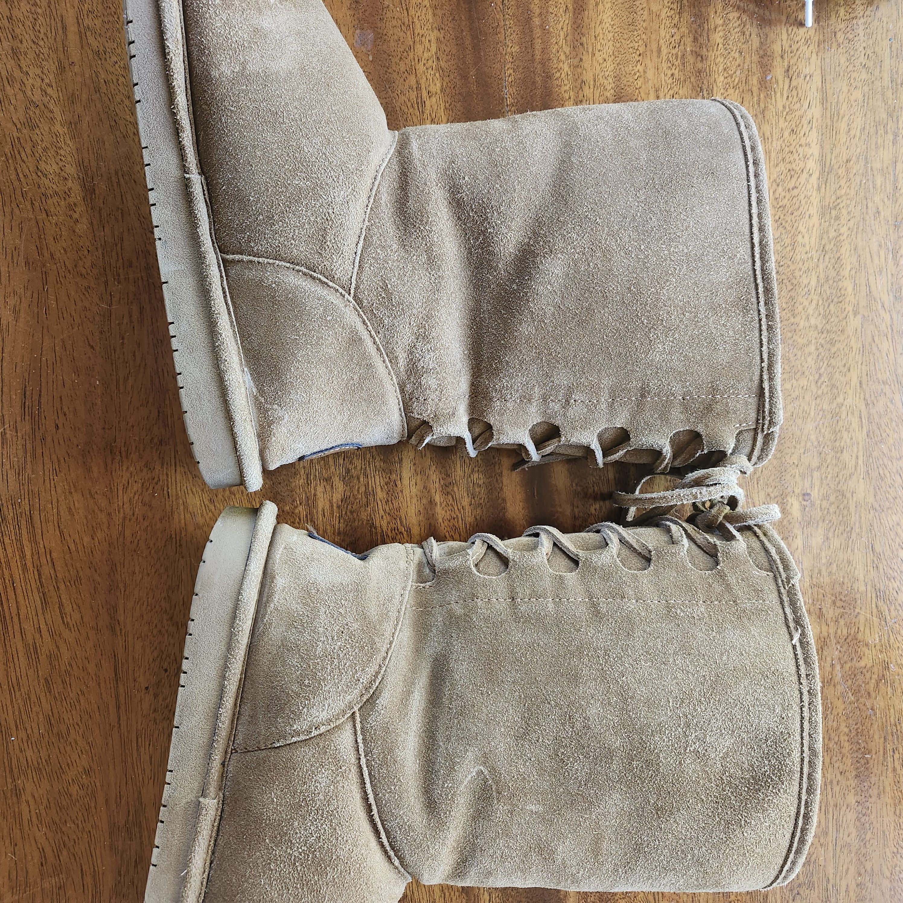 Other Bearpaw Women Brown Suede Lace Back Boots 9 Size US 9 / IT 39 - 9 Thumbnail