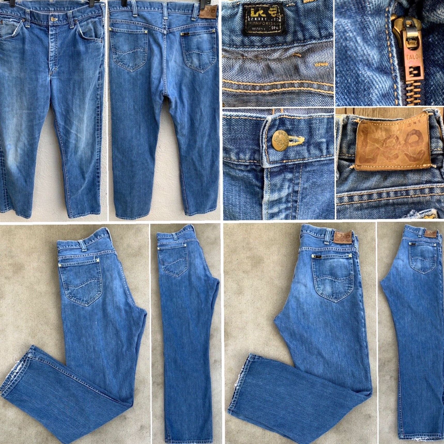Lee VINTAGE Lee Riders Selvedge Denim Jeans Jeans 36 Waist 34 Inseam 31.5 See Pics Mens Blue Denim Cotton 5-Pocket Lee Riders Selvedge Vintage Size US 36 / EU 52 - 2 Thumbnail