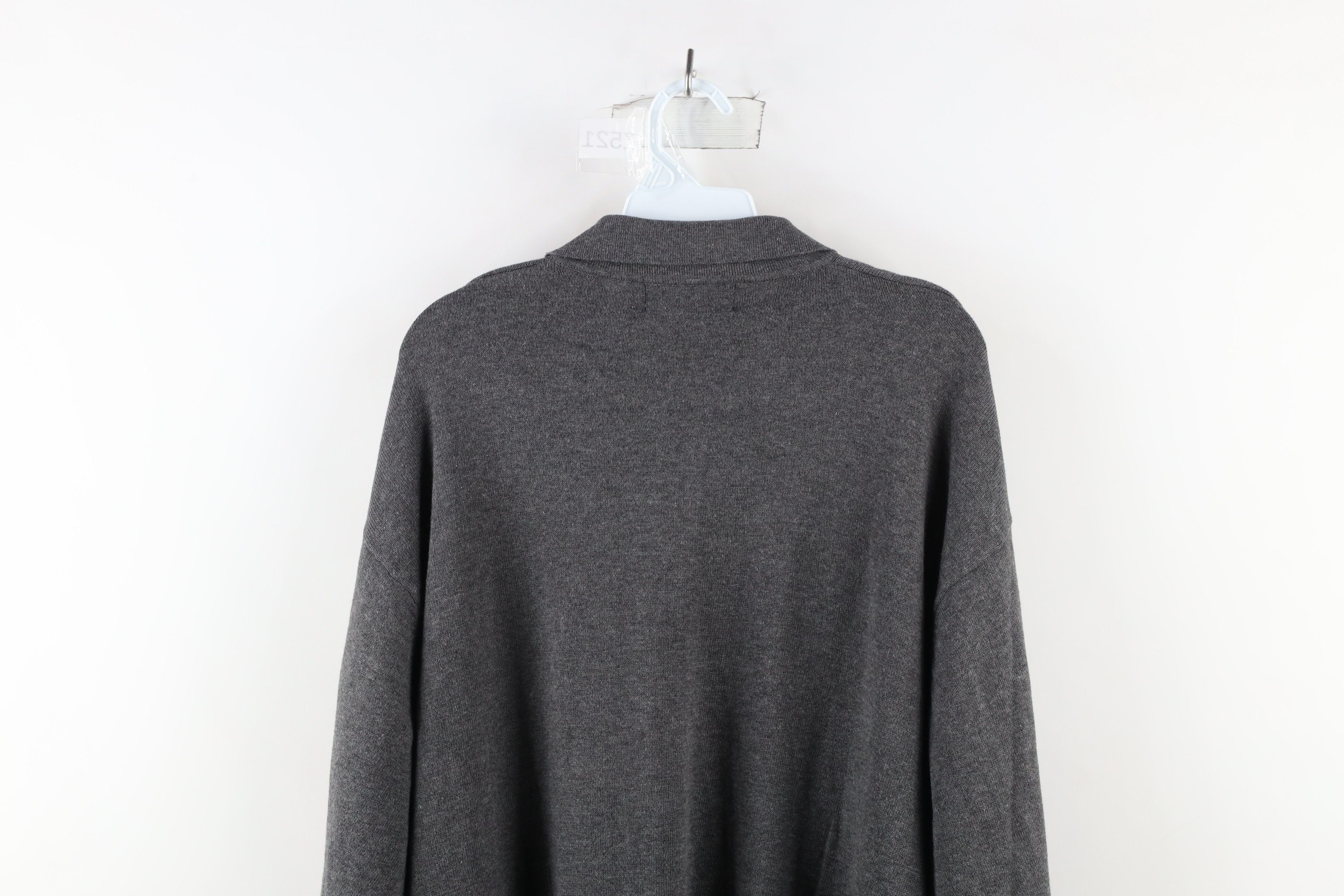 Vintage Deadstock Vintage 90s Streetwear Collared Pullvoer Sweater Size US XL / EU 56 / 4 - 8 Thumbnail