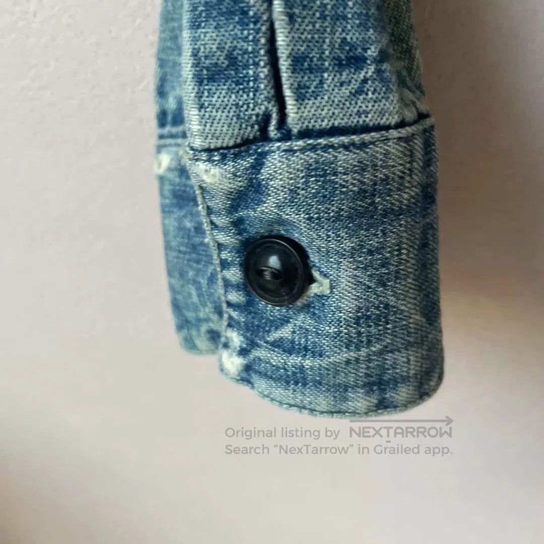 RRL Ralph Lauren RRL 2006 Heavy Distressed Denim Shirt. Size US XS / EU 42 / 0 - 8 Thumbnail
