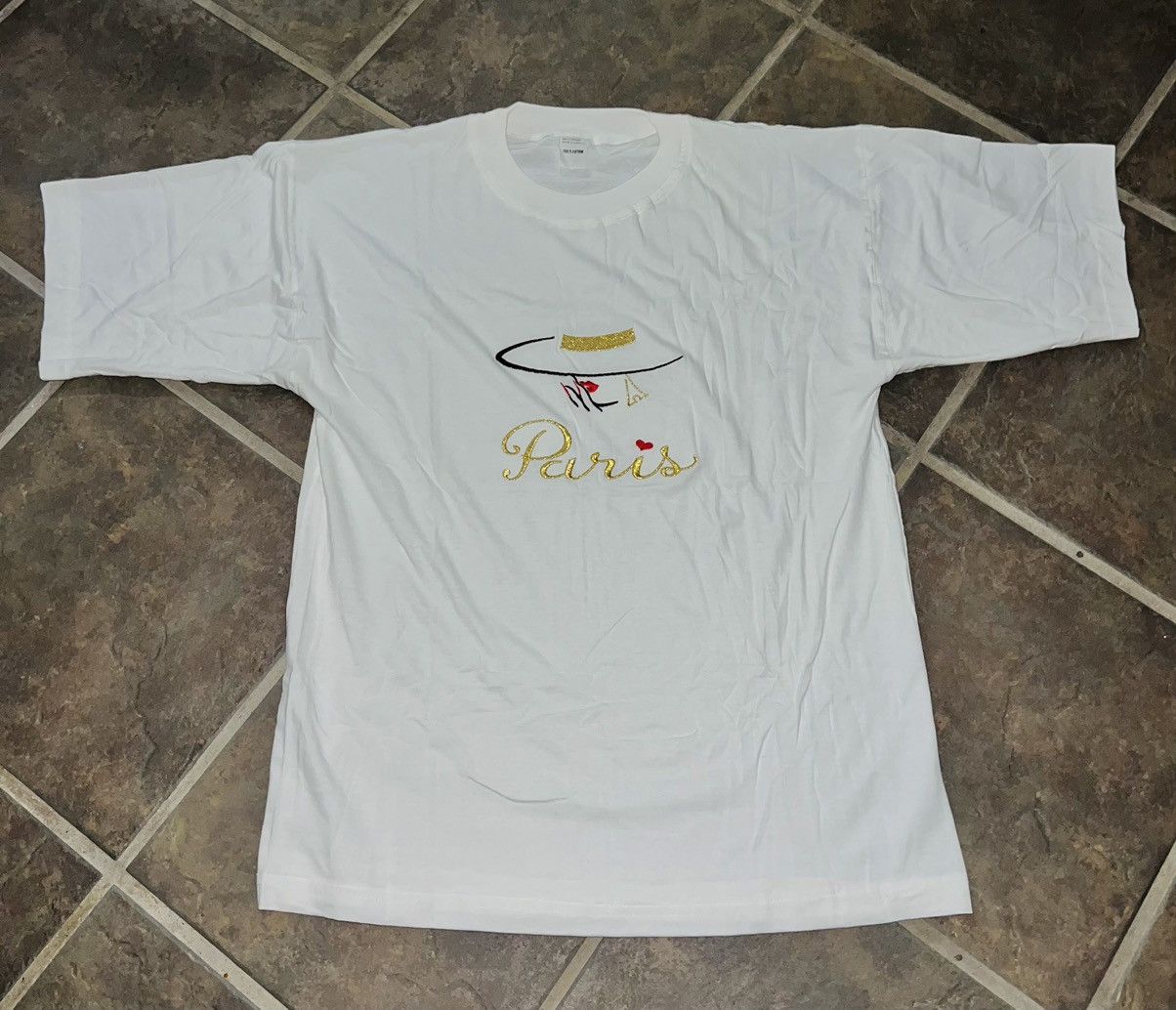 Vintage VINTAGE PARIS FASHION T-SHIRT ❤️ Size US L / EU 52-54 / 3 - 8 Thumbnail