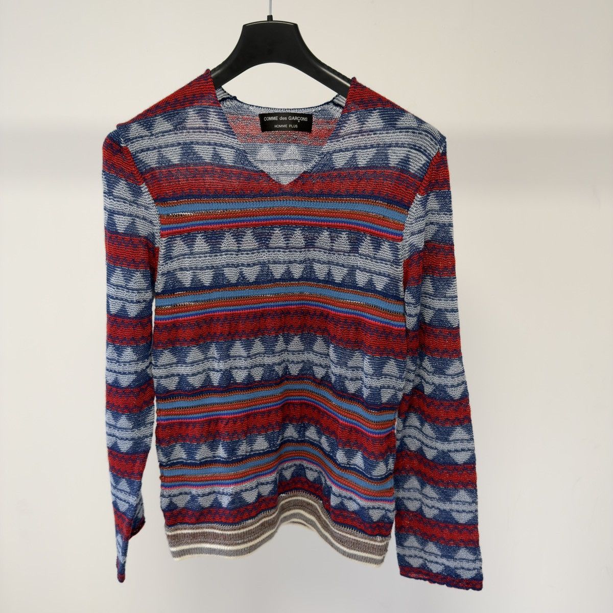 Comme des Garcons S/S 02 Patterned Wool Mixed Tension Sweater Size US M / EU 48-50 / 2 - 20 Thumbnail