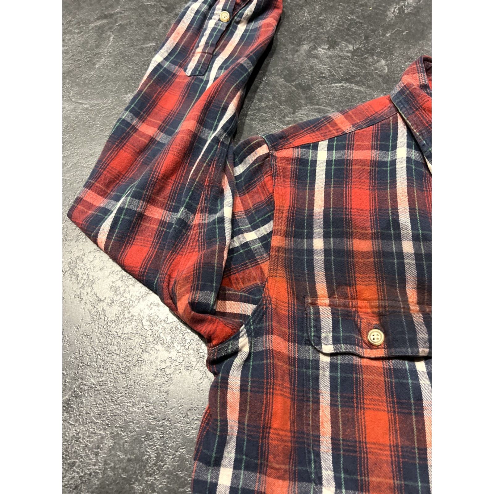 Polo Ralph Lauren Polo Ralph Lauren Mens Red Blue Plaid Flannel Shirt Adult Medium Long Sleeve Classic Casual Button-Up Size US M / EU 48-50 / 2 - 5 Thumbnail