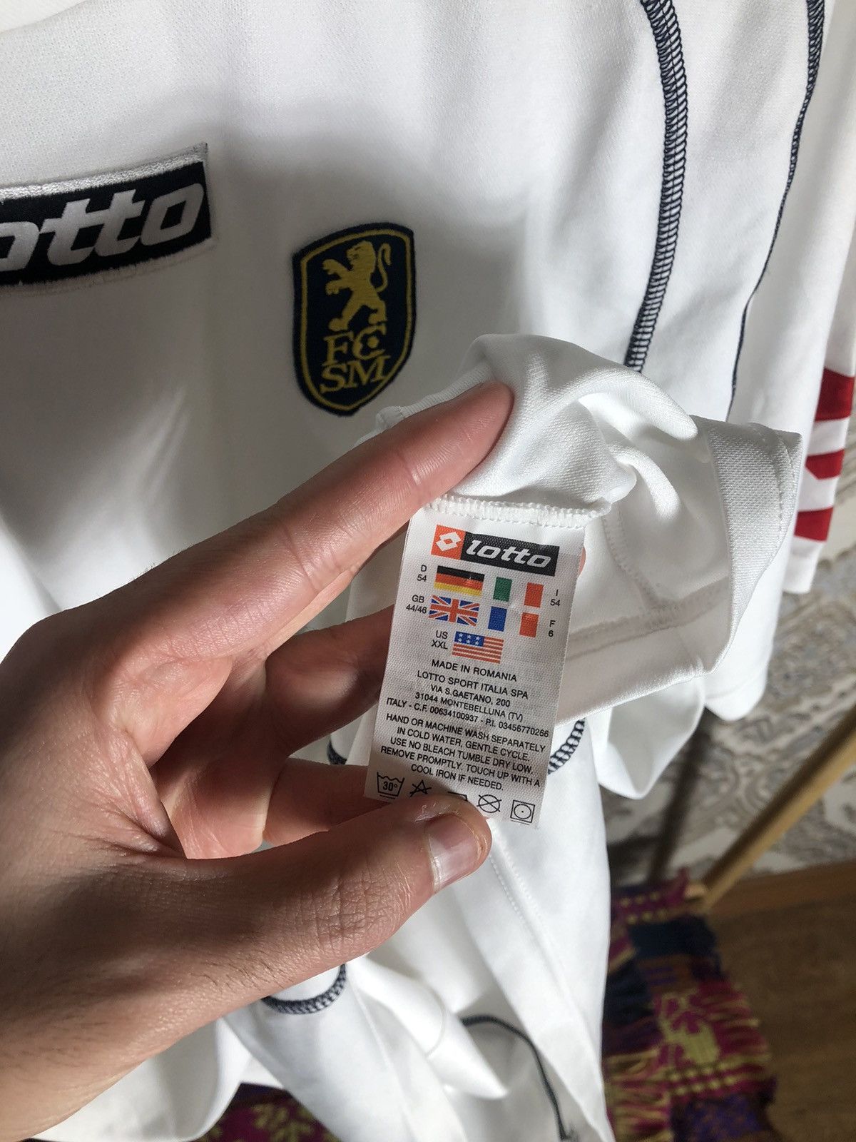 Lotto Sport VINTAGE LOTTO FC SOCHAUX FRANCE RETRO SOCCER JERSEY Y2K 90s Size US XXL / EU 58 / 5 - 4 Thumbnail