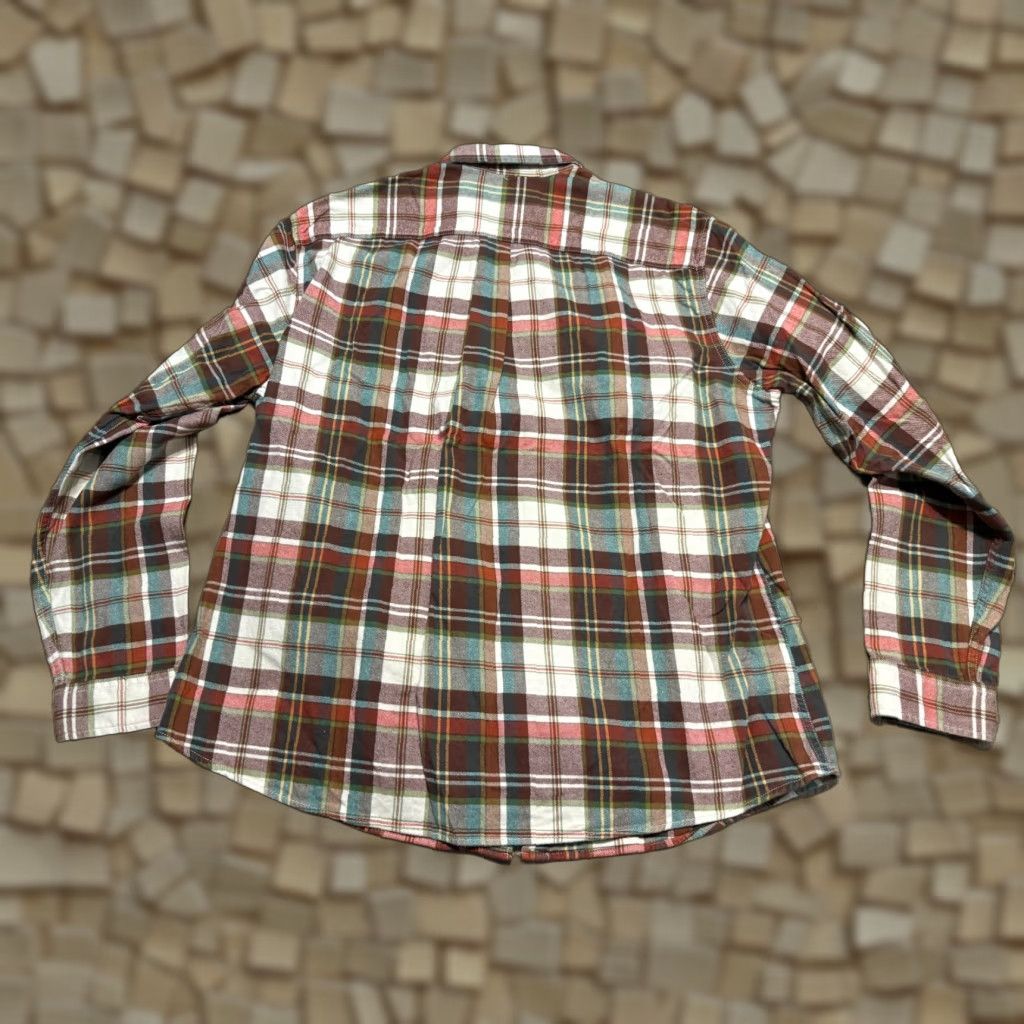 Eddie Bauer Eddie Bauer Shirt Men XL Plaid Long Sleeve Button Up Green Red White Yellow Collared Pocketed Casual/Classic Mens Size US XL / EU 56 / 4 - 1 Thumbnail
