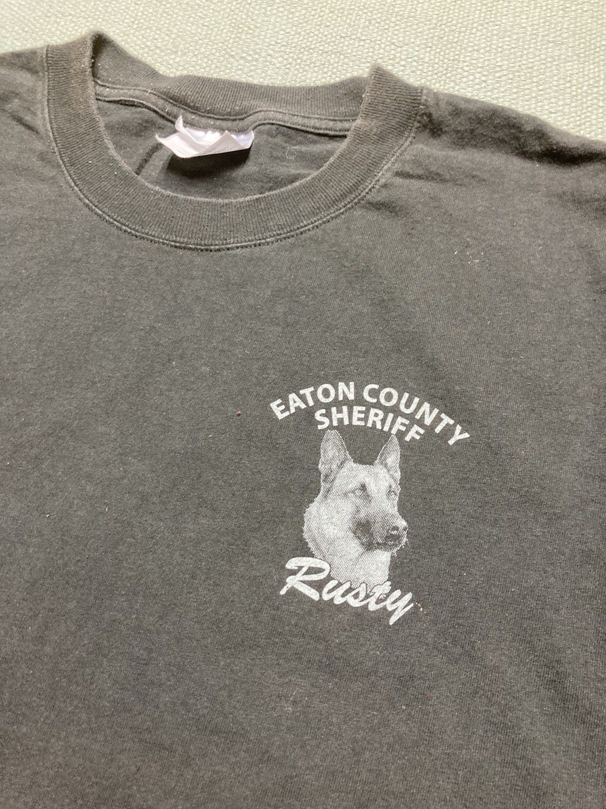 Vintage tshirt Eaton county Sheriff department K9 rusty Michigan XXL Size US XXL / EU 58 / 5 - 2 Thumbnail