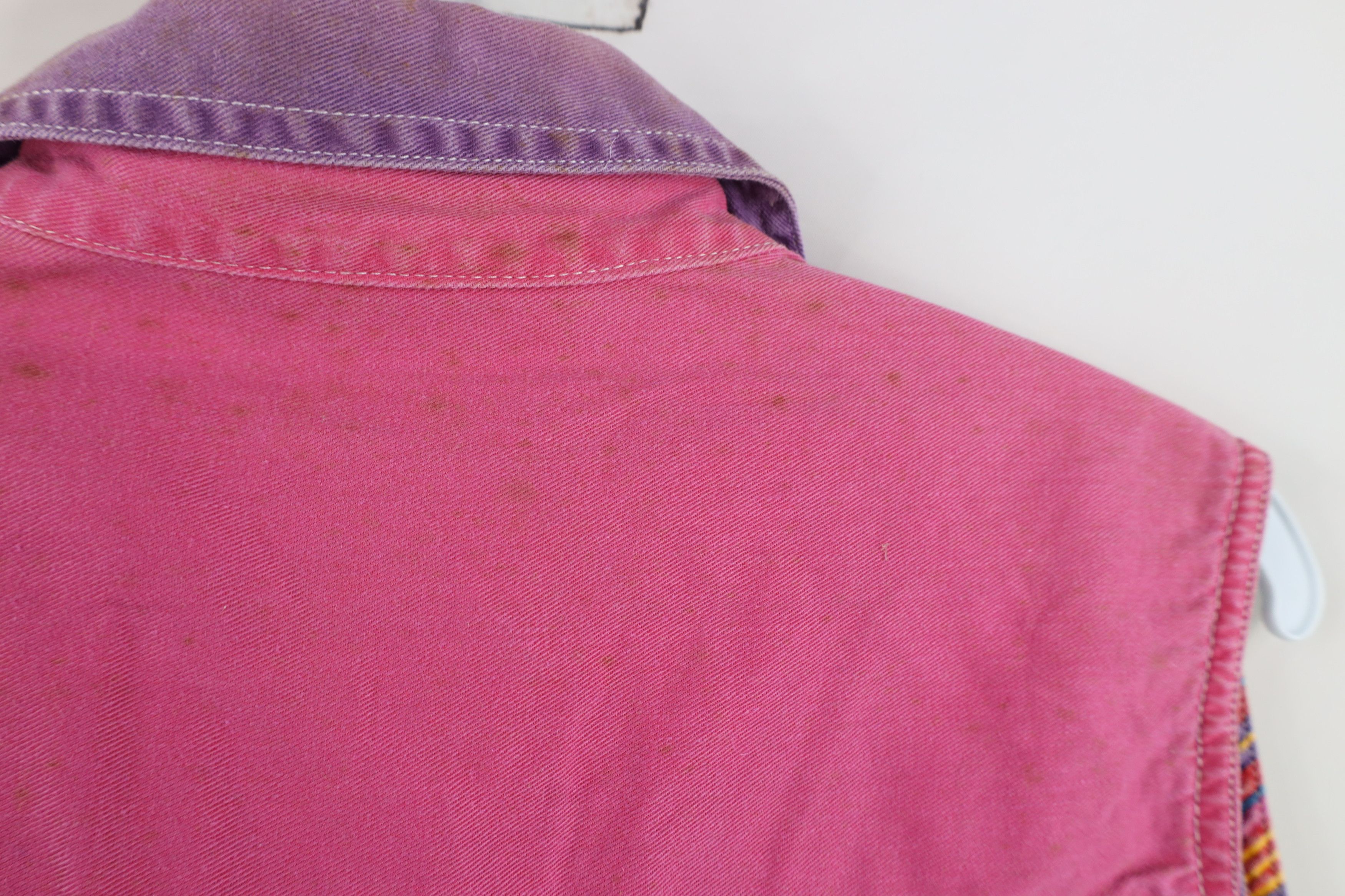 Vintage Vintage 90s Streetwear Rainbow Sleeveless Button Shirt Size M / US 6-8 / IT 42-44 - 8 Thumbnail
