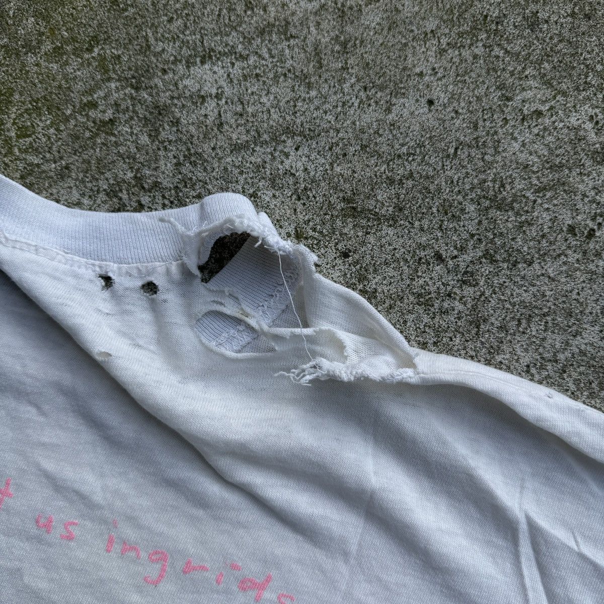 Band Tees Jane Siberry Thrashed Faded Distressed Shirt ERD Grunge Size US XXL / EU 58 / 5 - 16 Thumbnail