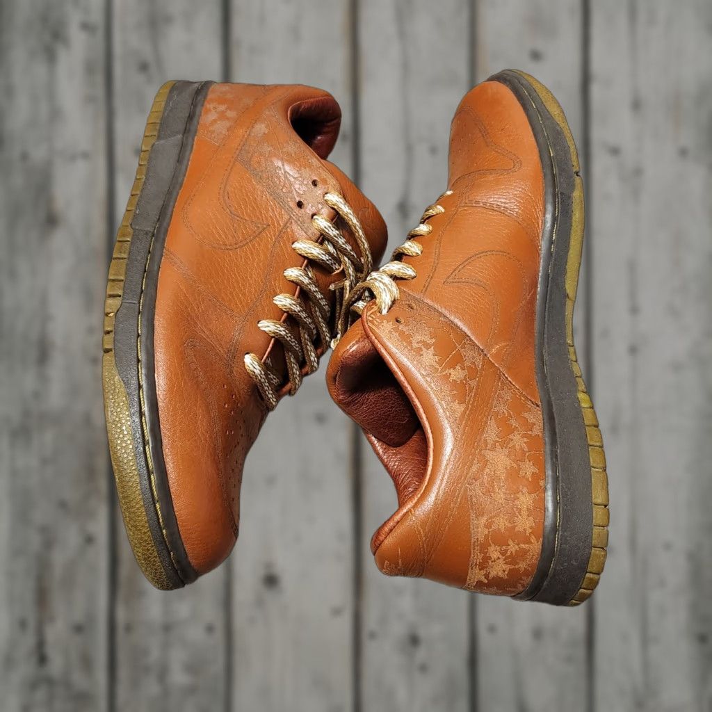 Nike Nike Dunk Low Sneaker Brown 312424-222 10.5 Men Excellent Shoes Size US 11 / EU 44 - 1 Thumbnail