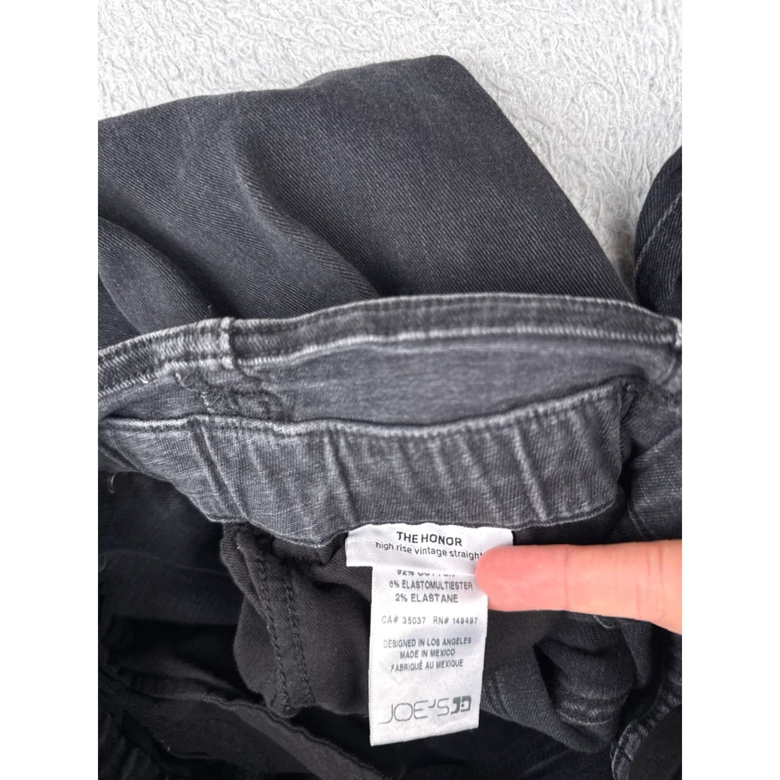 Vintage VINTAGE? No, Joes Jeans Women 28 Black Denim The Honor High Rise Vintage Straight Cotton 27x27 Size 28" / US 6 / IT 42 - 6 Thumbnail