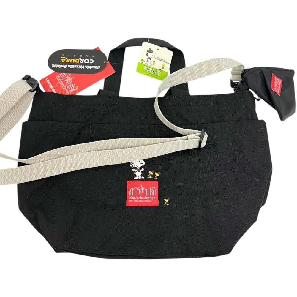 Other Manhattan Portage Peanuts 2Way Nylon Shoulder Bag Tote Bag Others Shoulder Bag in Black, Men's